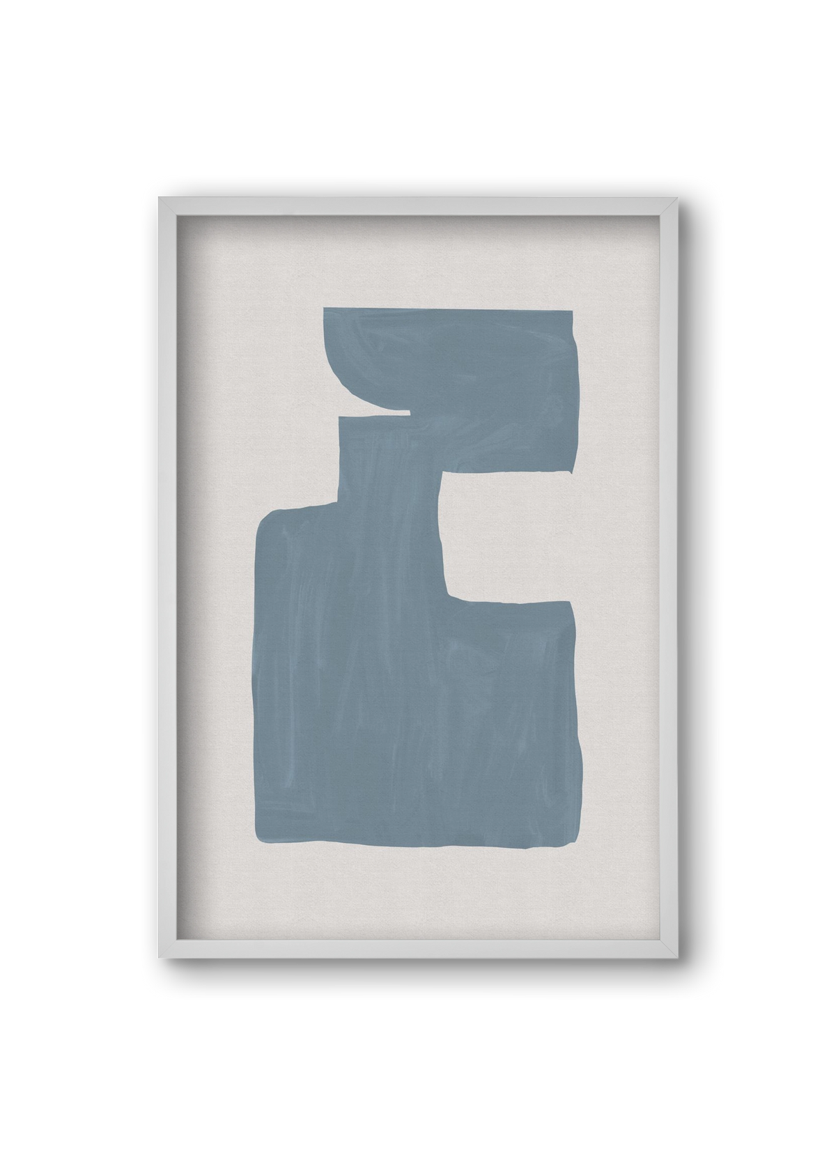 Mid Century Blue III, 20x30 cm (20x30 cm), Fehér keret