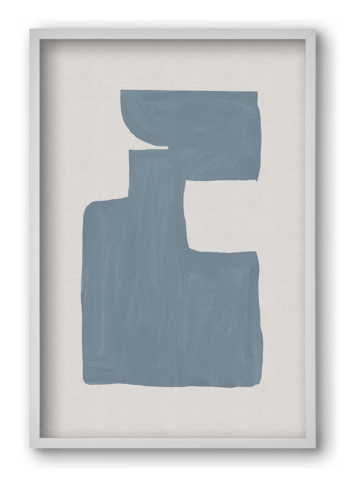 Mid Century Blue III, 40x60 cm (40x60 cm), Fehér keret