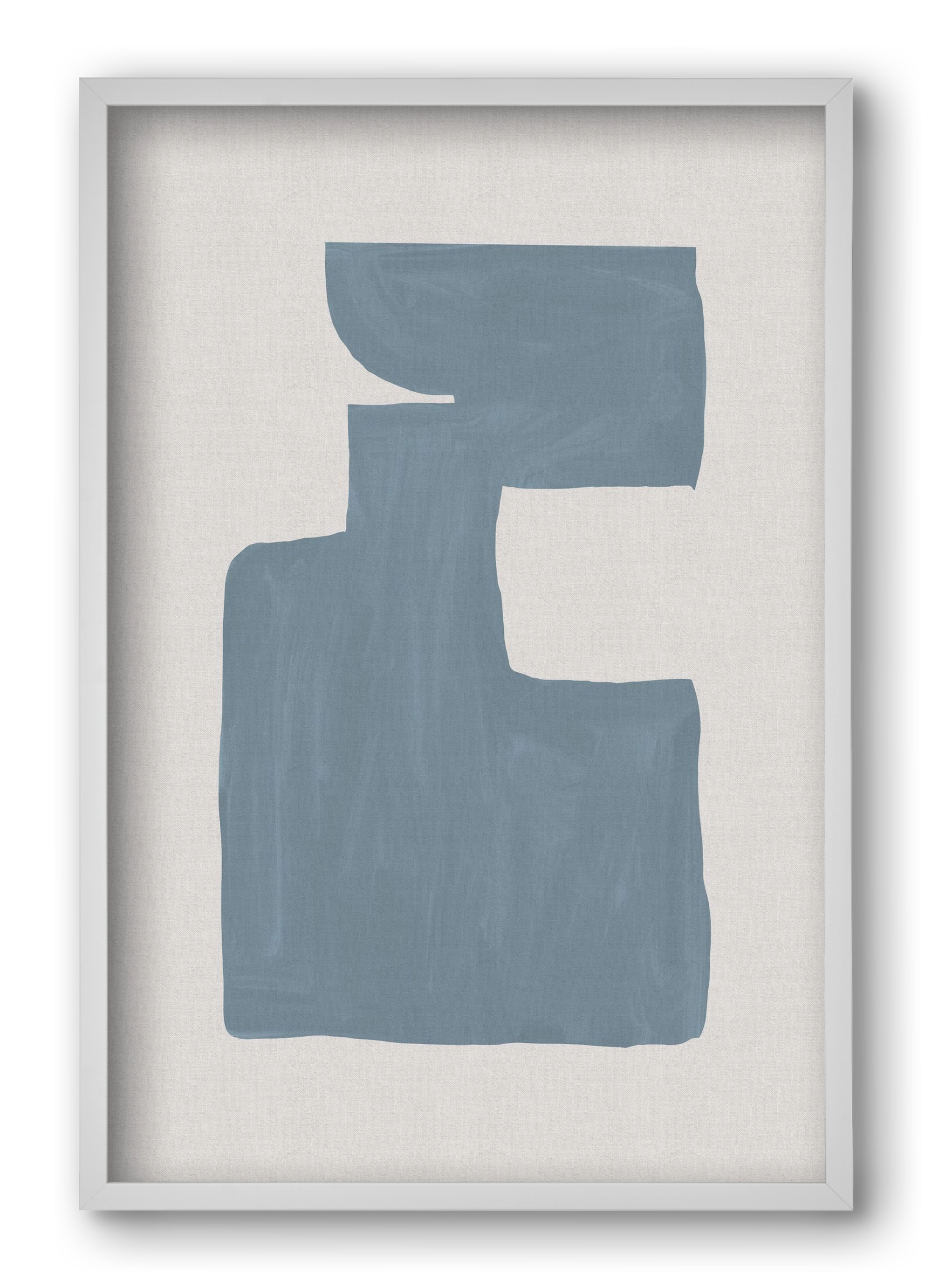 Mid Century Blue III, 40x60 cm (40x60 cm), Fehér keret