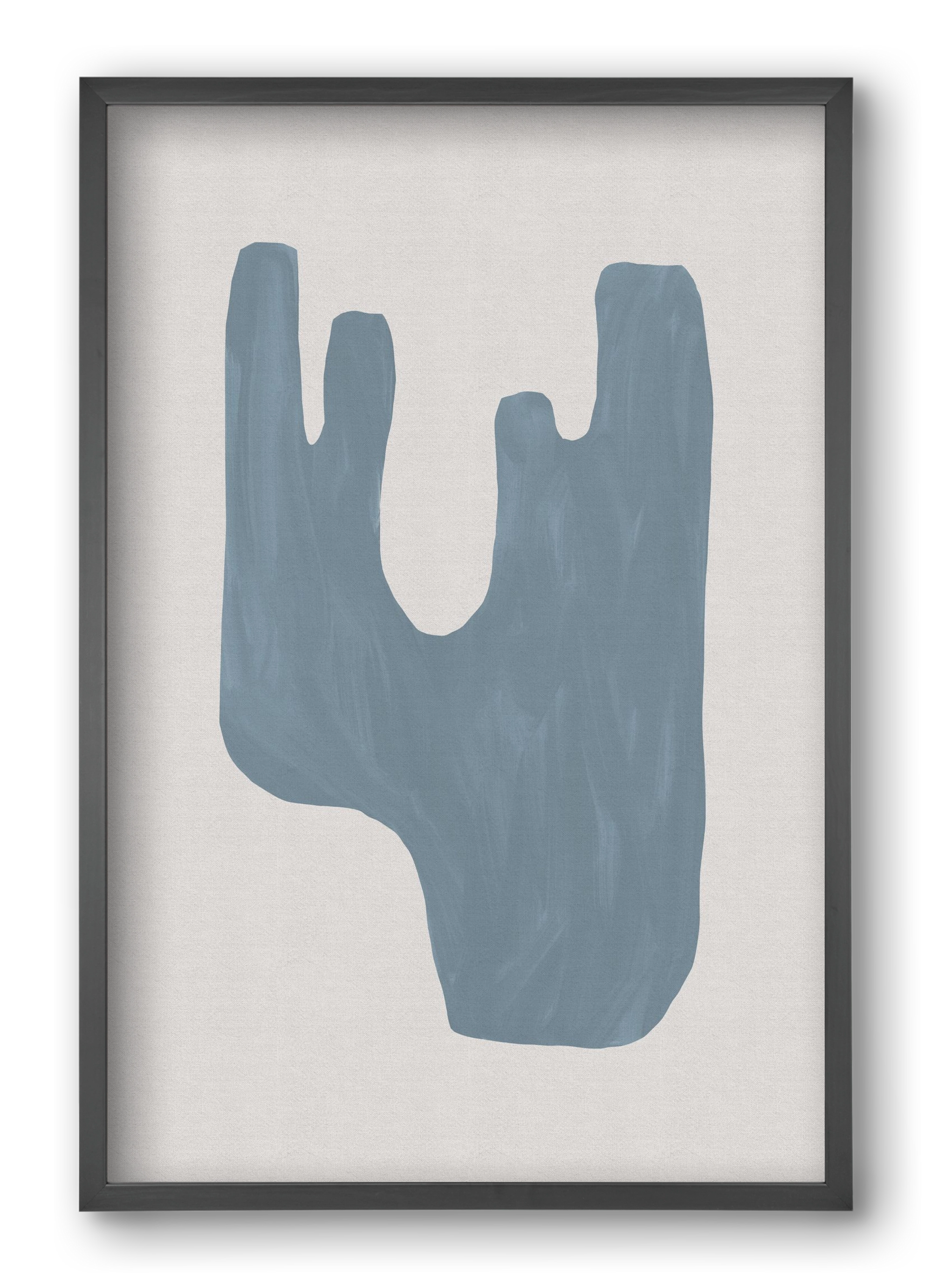 Mid Century Blue IV, 40x60 cm (40x60 cm), Fekete keret