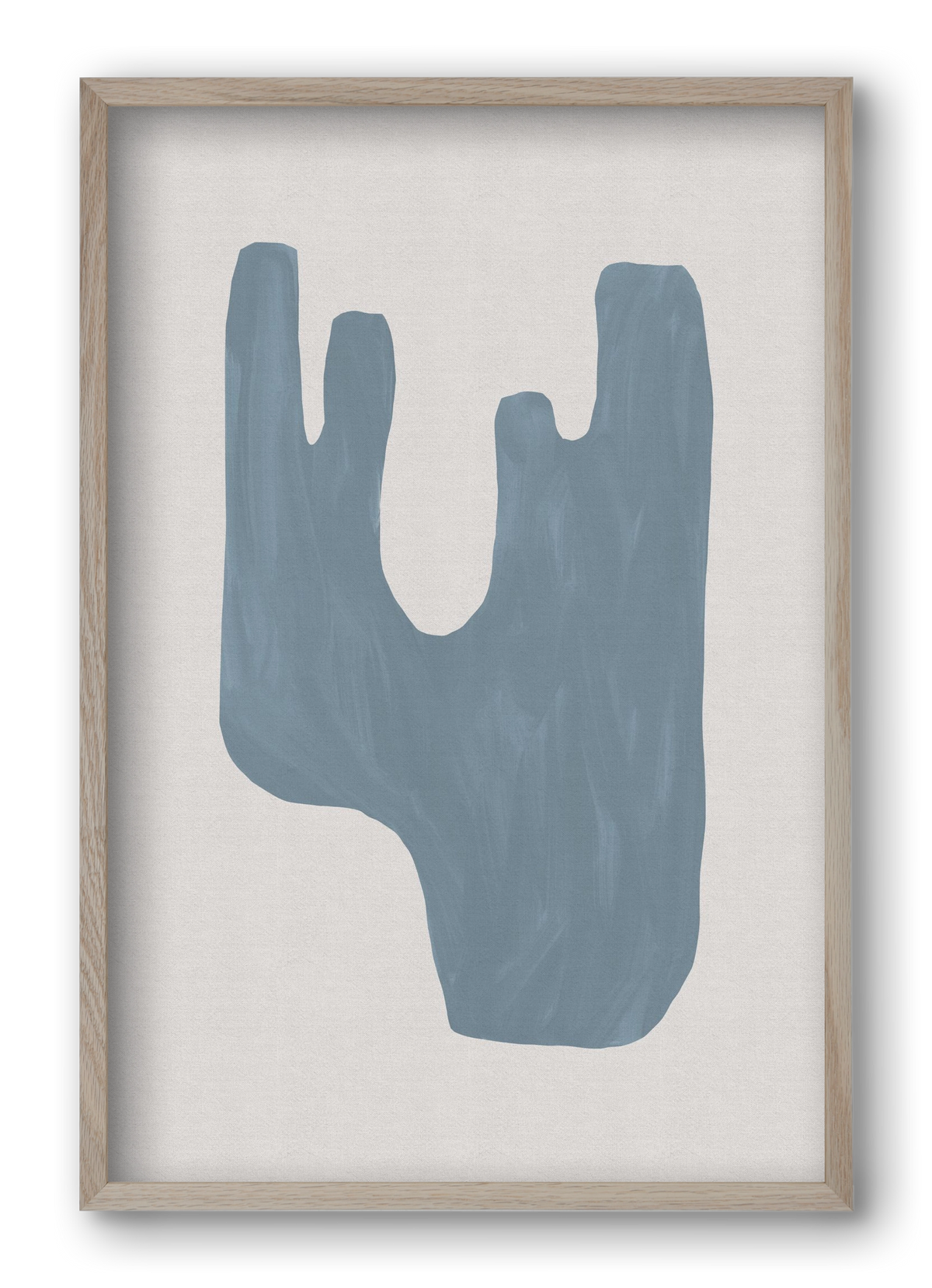 Mid Century Blue IV, 40x60 cm (40x60 cm), Tölgy keret