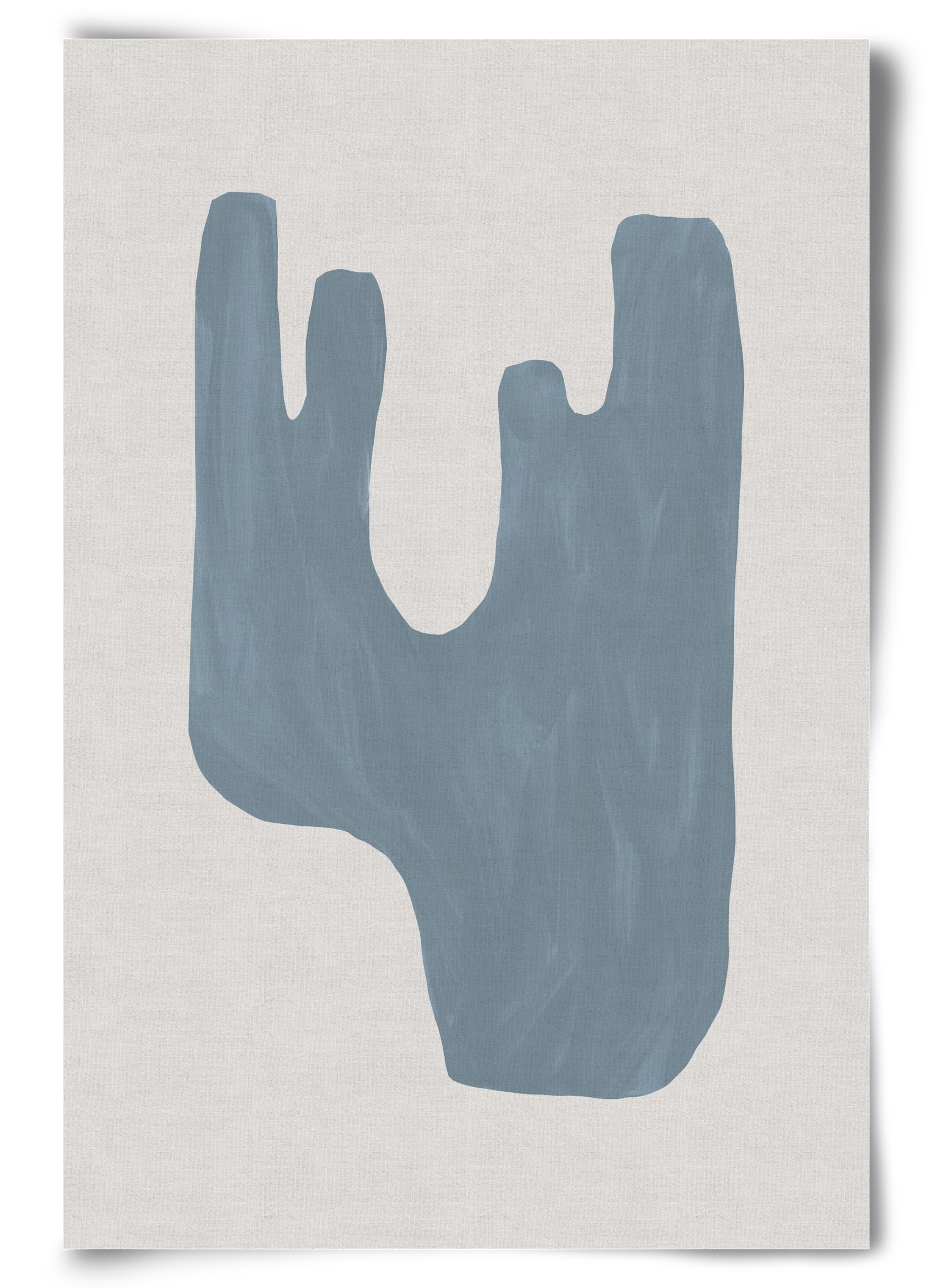 Mid Century Blue IV, 60x90 cm, Keret nélkül