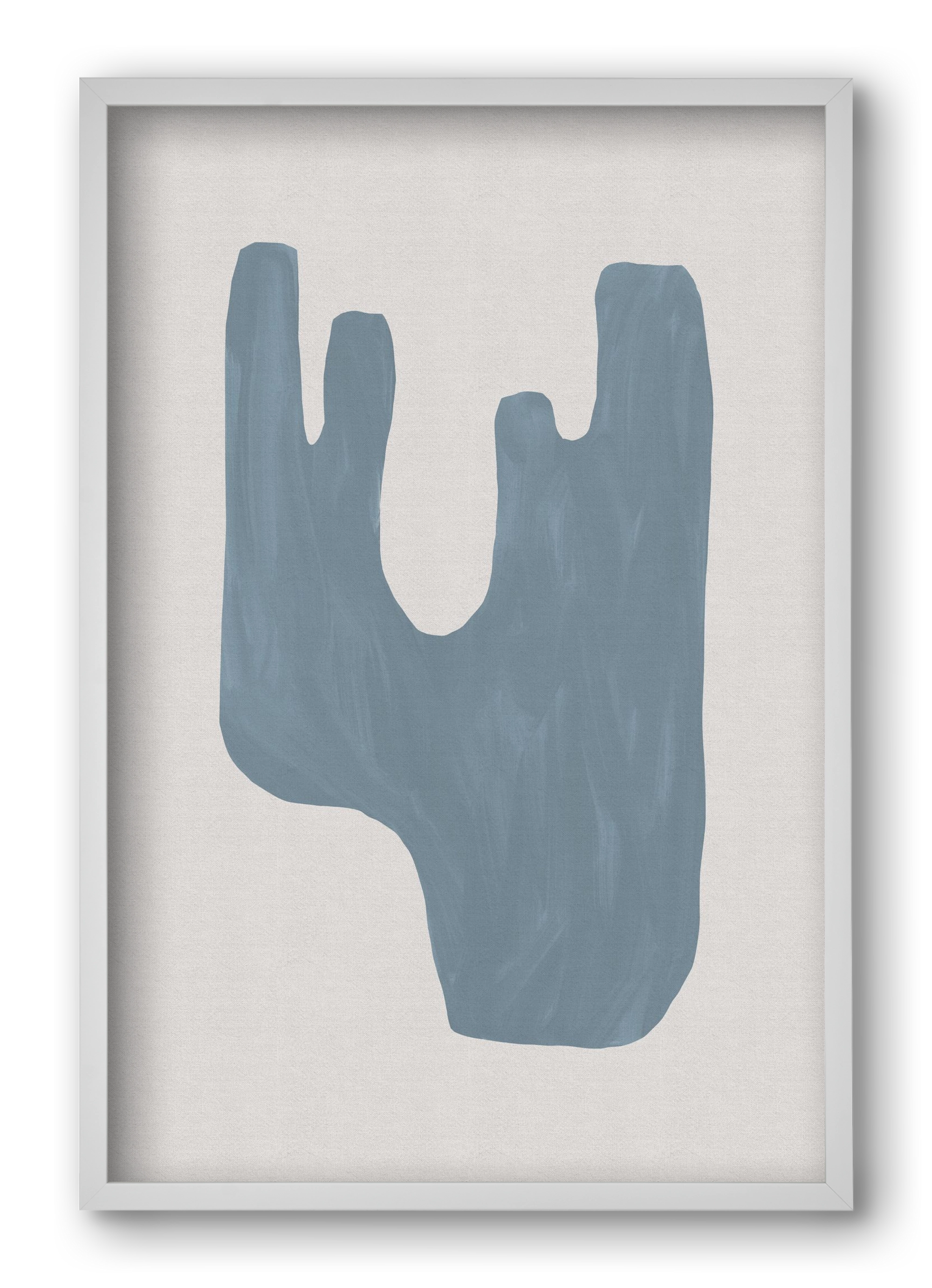 Mid Century Blue IV, 40x60 cm (40x60 cm), Fehér keret