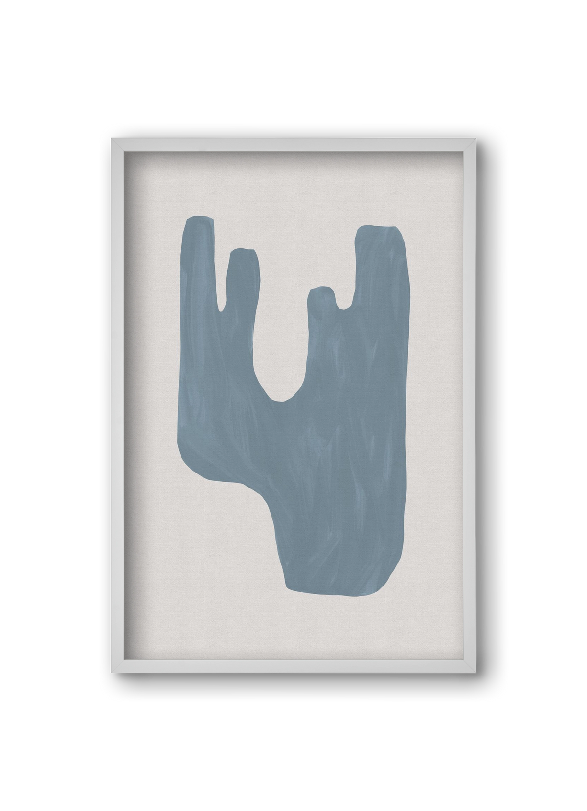 Mid Century Blue IV, 20x30 cm (20x30 cm), Fehér keret