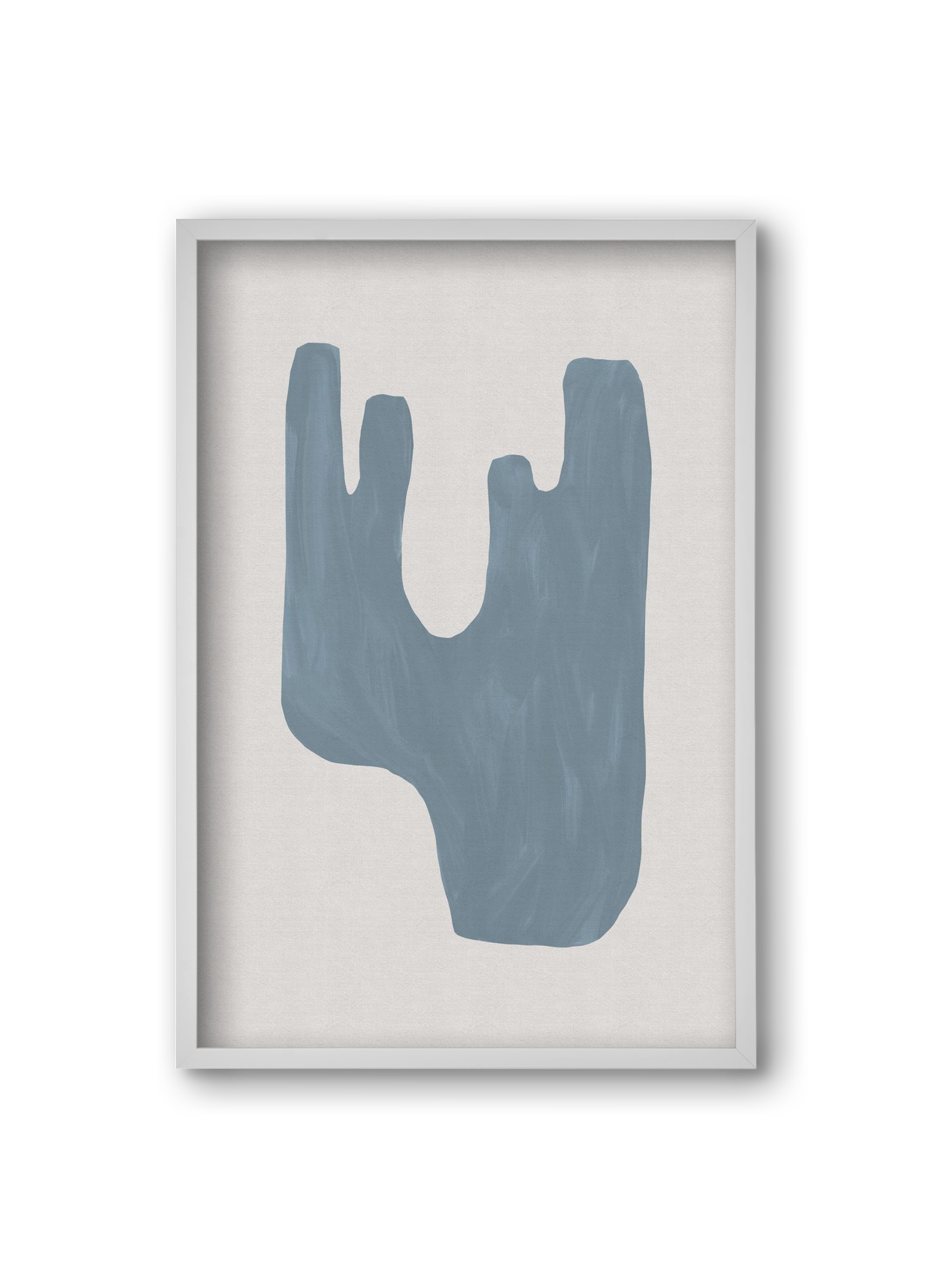 Mid Century Blue IV, 20x30 cm (20x30 cm), Fehér keret