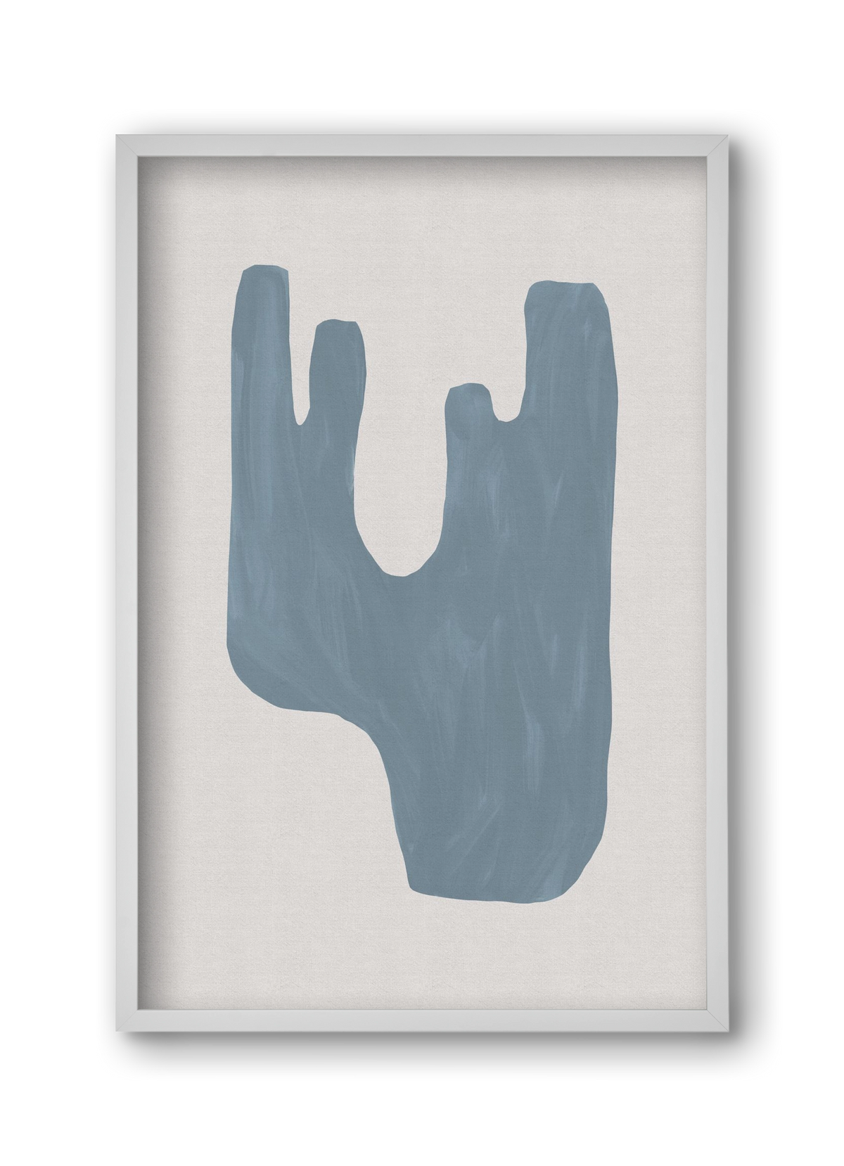 Mid Century Blue IV, 30x45 cm (30x45 cm), Fehér keret