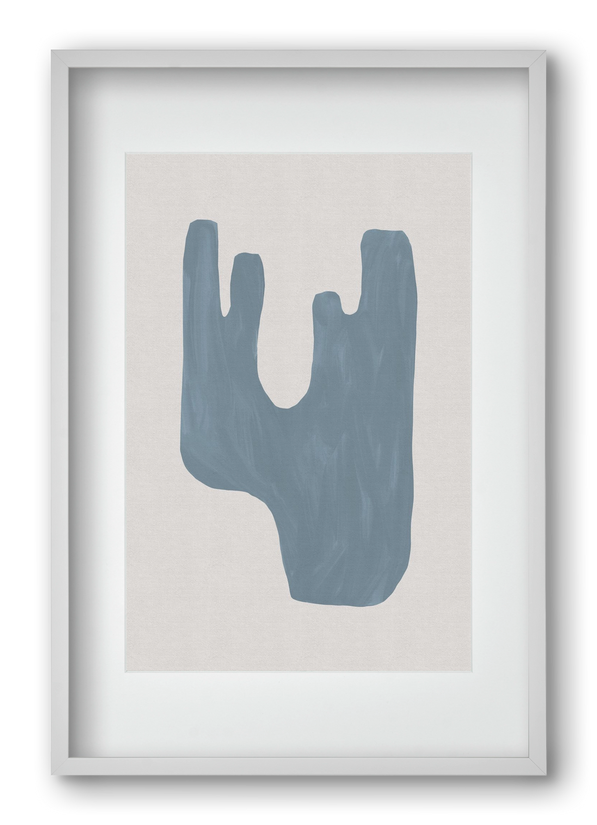 Mid Century Blue IV, 40x60 cm (30x45 cm), Fehér keret, paszpartuval