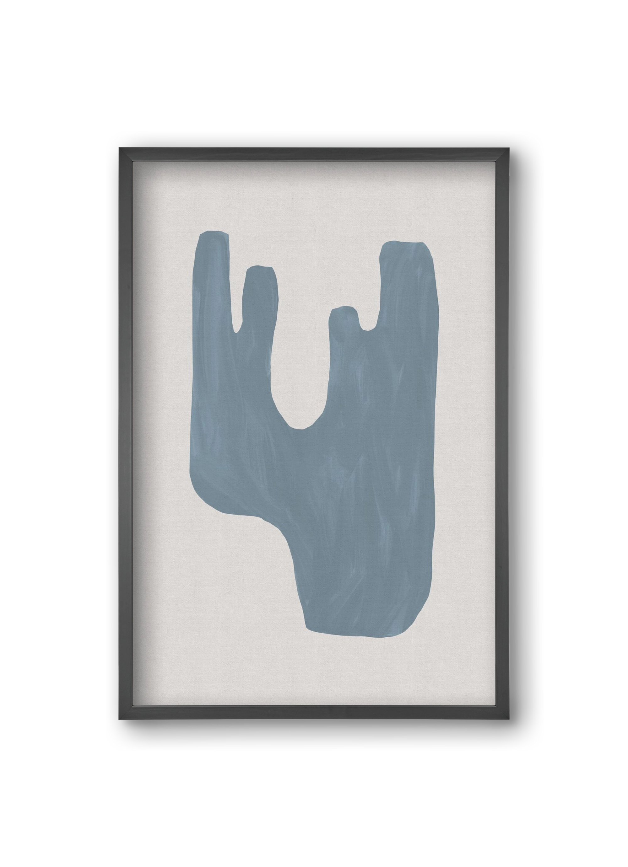 Mid Century Blue IV, 20x30 cm (20x30 cm), Fekete keret