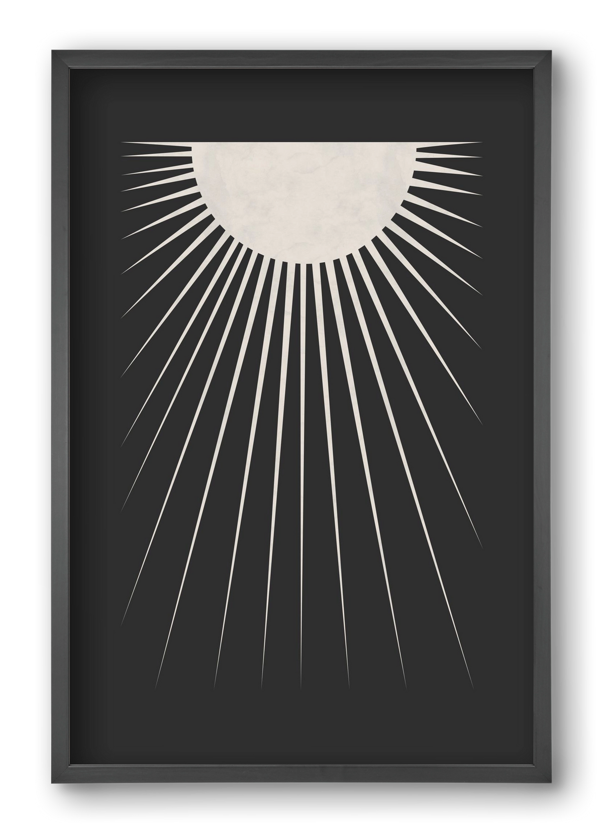 Minimal Moon, 40x60 cm (40x60 cm), Fekete keret