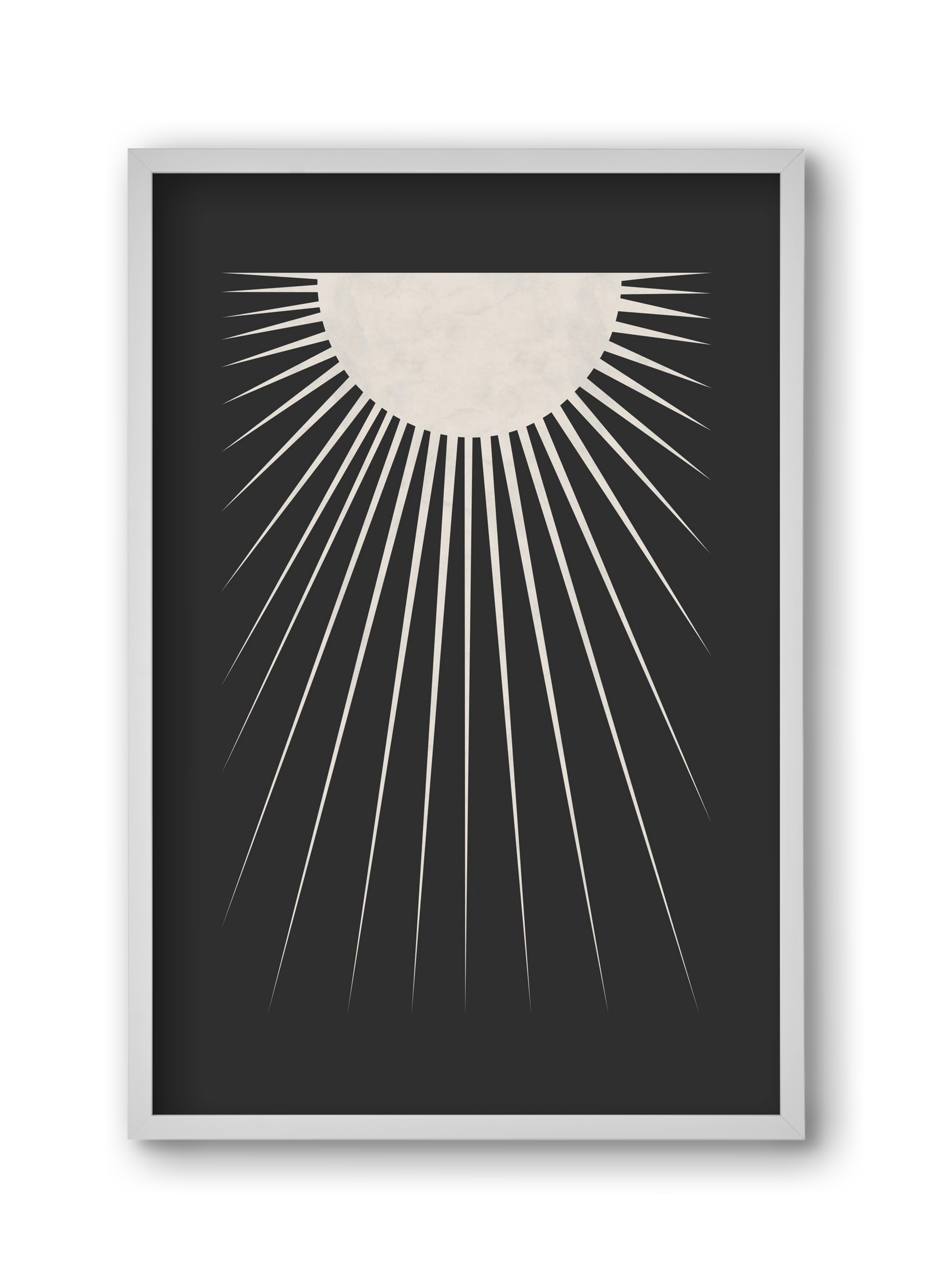 Minimal Moon, 30x45 cm (30x45 cm), Fehér keret