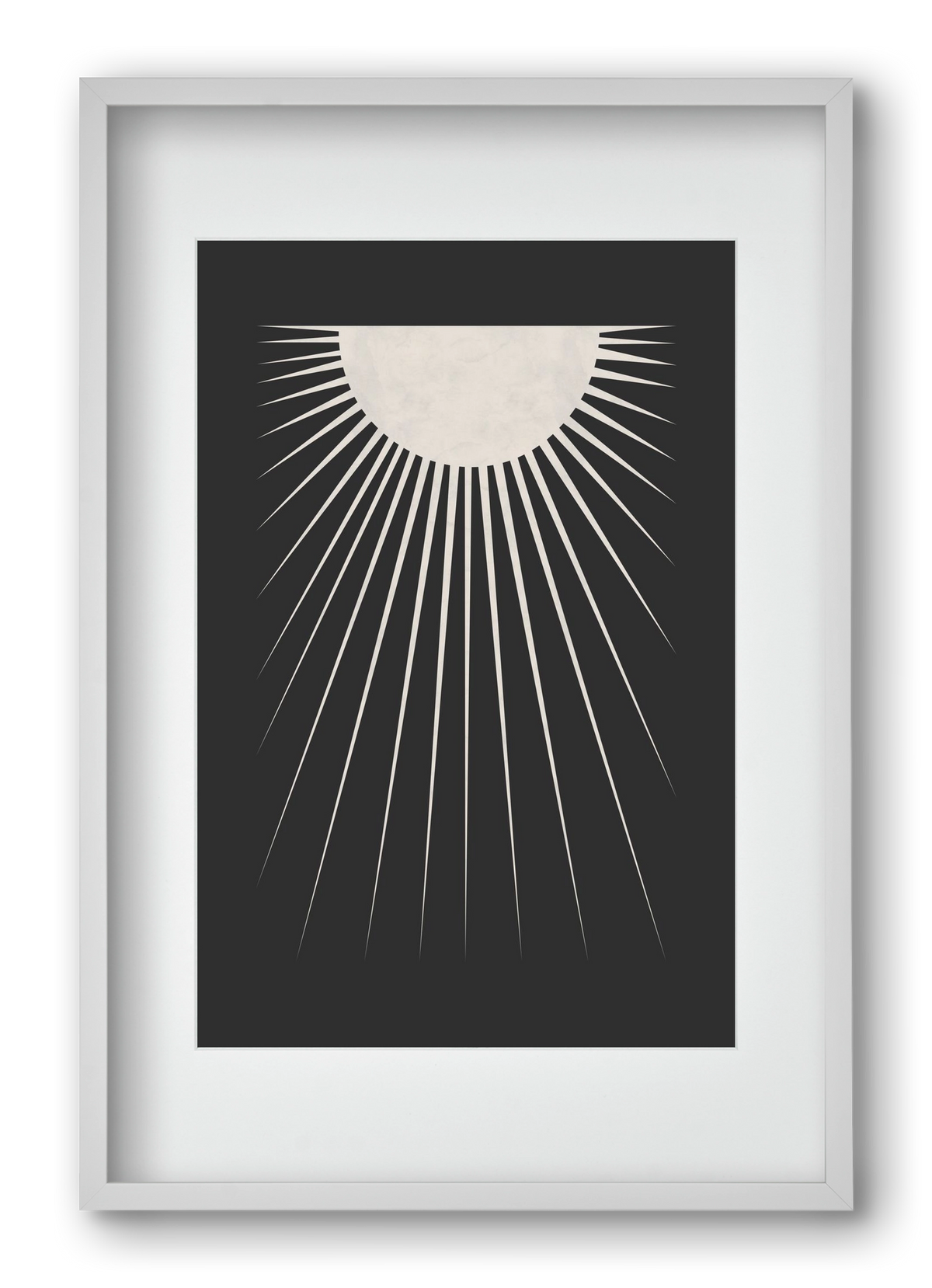 Minimal Moon, 40x60 cm (30x45 cm), Fehér keret, paszpartuval