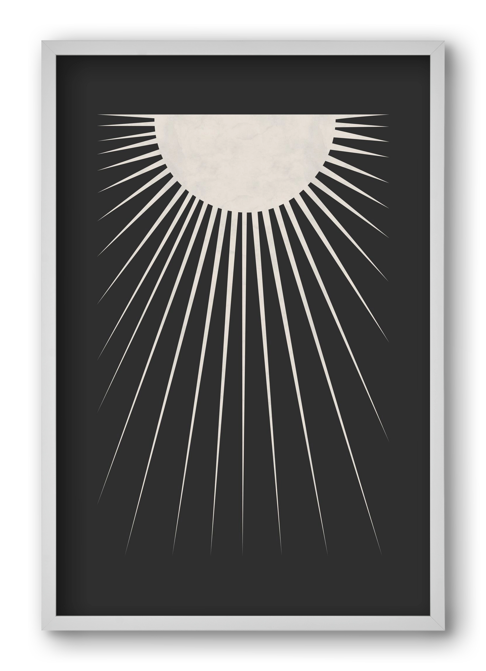 Minimal Moon, 40x60 cm (40x60 cm), Fehér keret