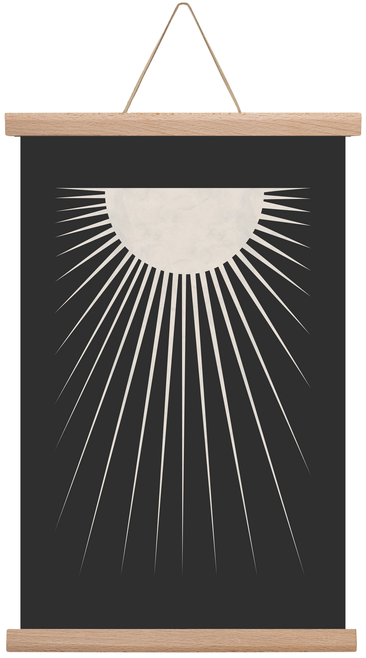 Minimal Moon, 30x45 cm (30x45 cm), Tölgy akasztó