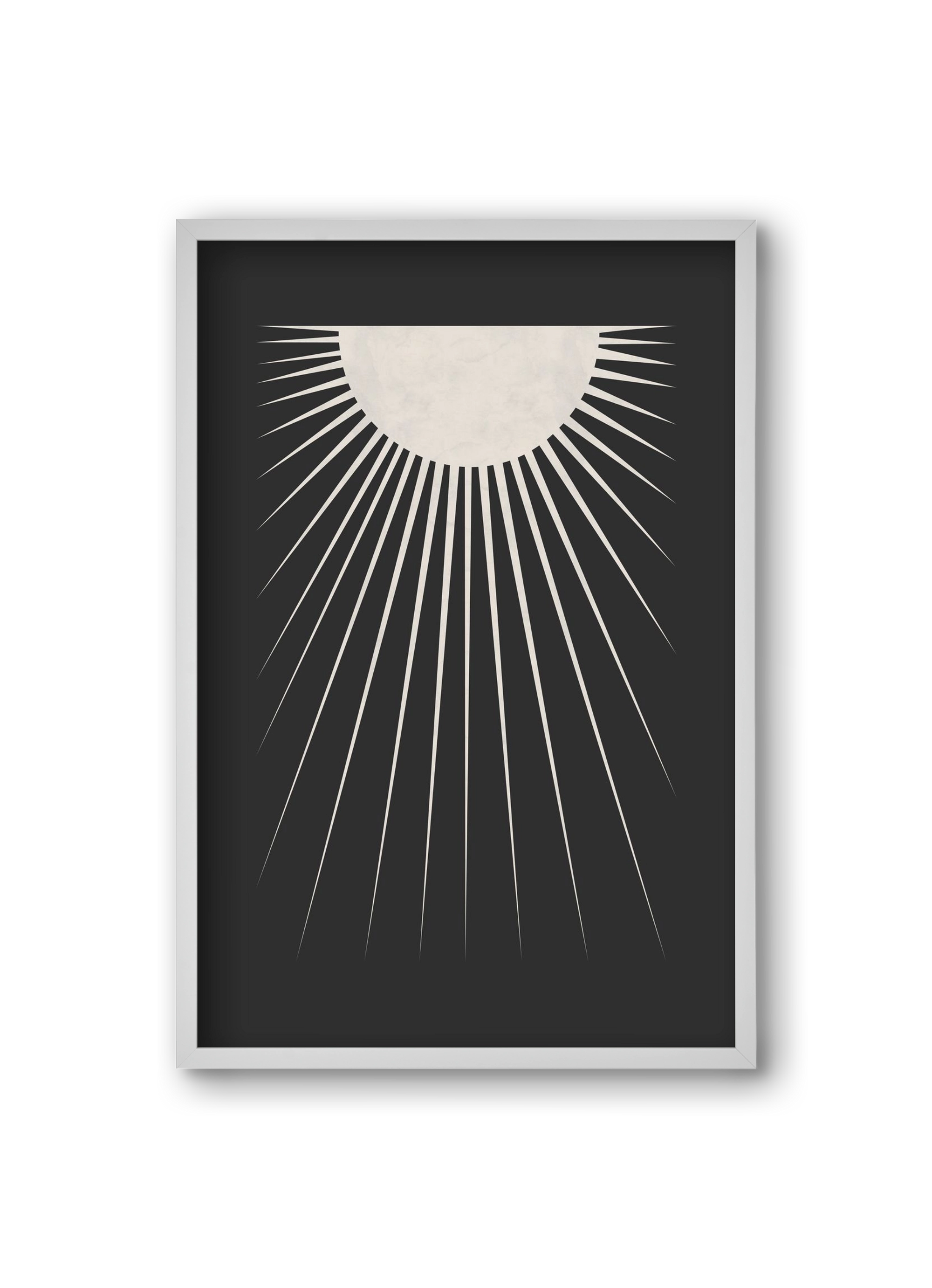 Minimal Moon, 20x30 cm (20x30 cm), Fehér keret