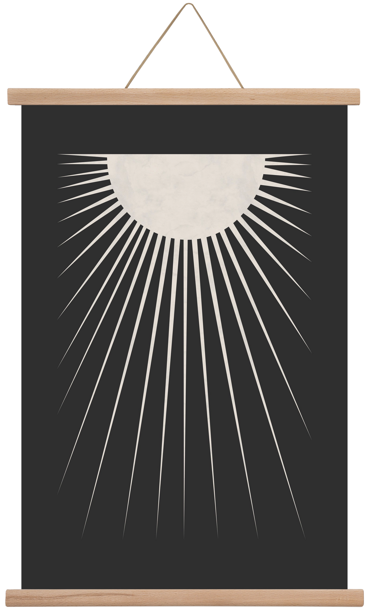 Minimal Moon, 40x60 cm (40x60 cm), Tölgy akasztó