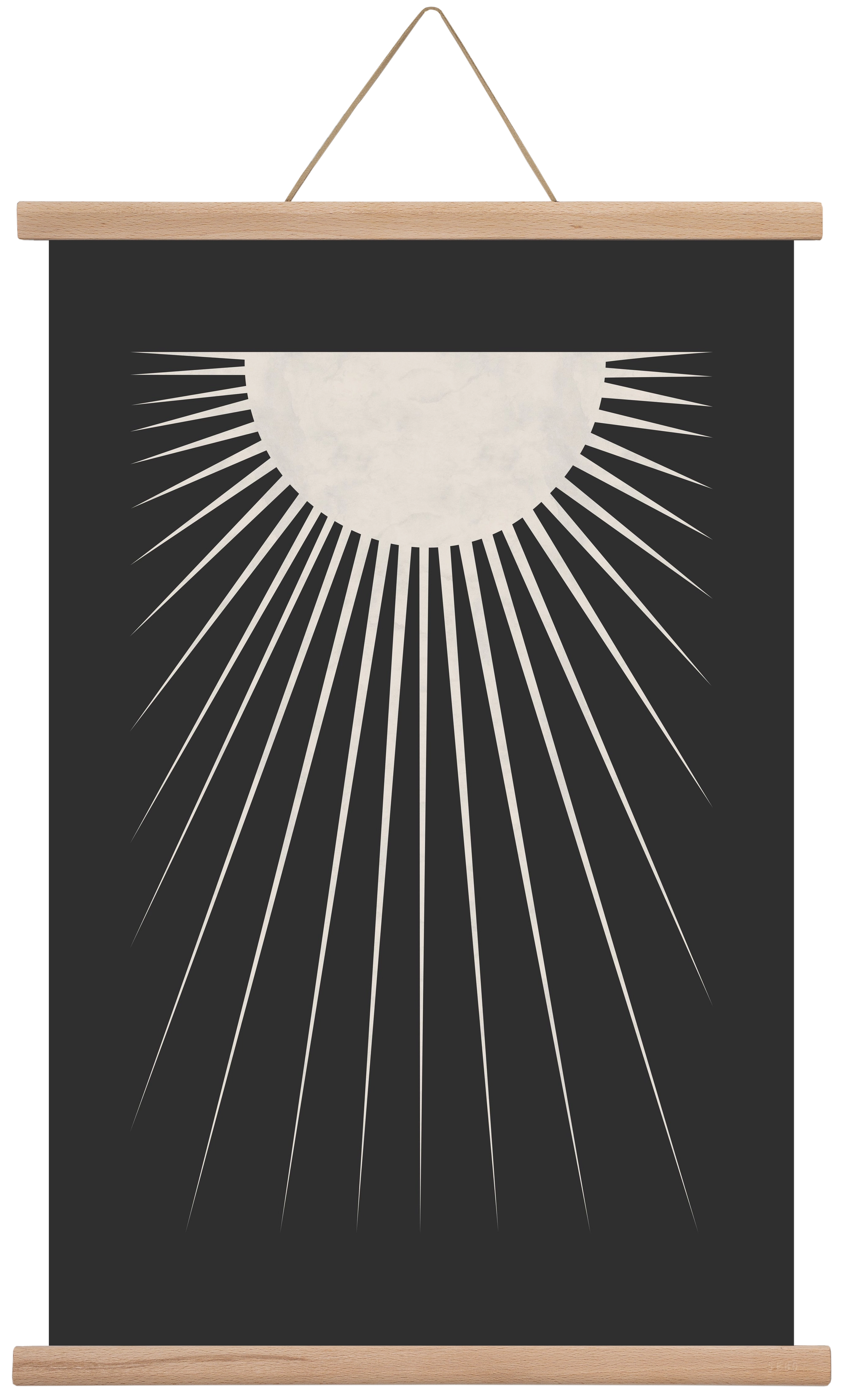 Minimal Moon, 40x60 cm (40x60 cm), Tölgy akasztó