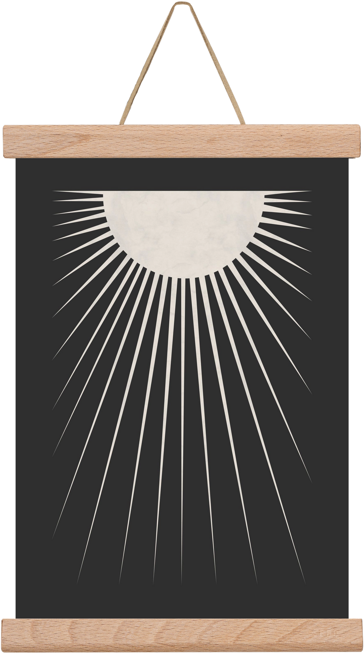 Minimal Moon, 20x30 cm (20x30 cm), Tölgy akasztó