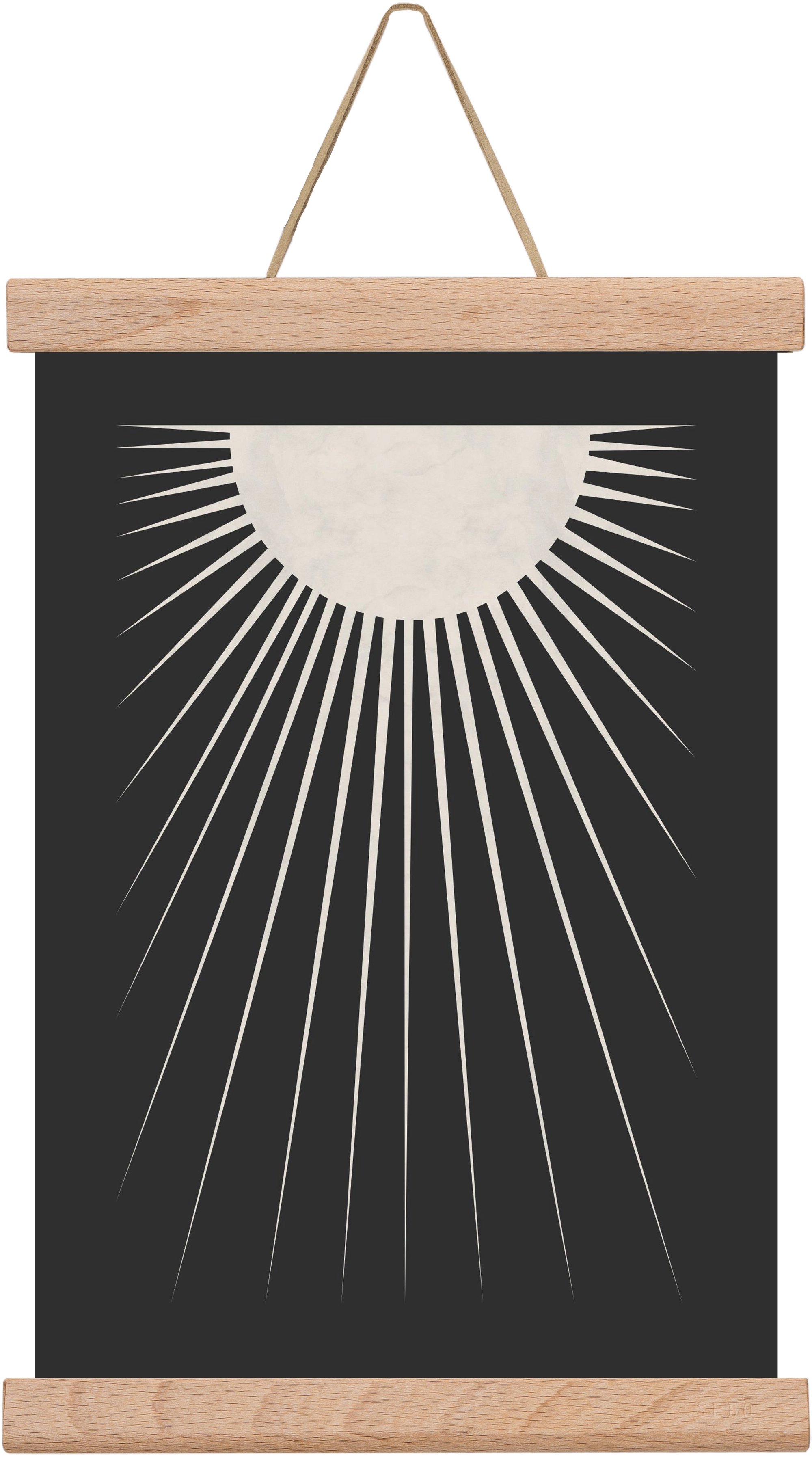 Minimal Moon, 20x30 cm (20x30 cm), Tölgy akasztó