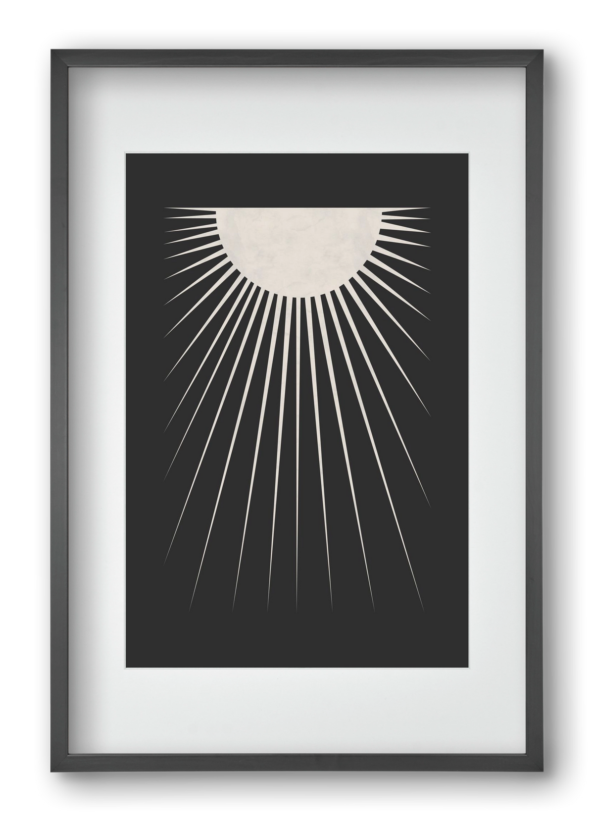 Minimal Moon, 40x60 cm (30x45 cm), Fekete keret, paszpartuval