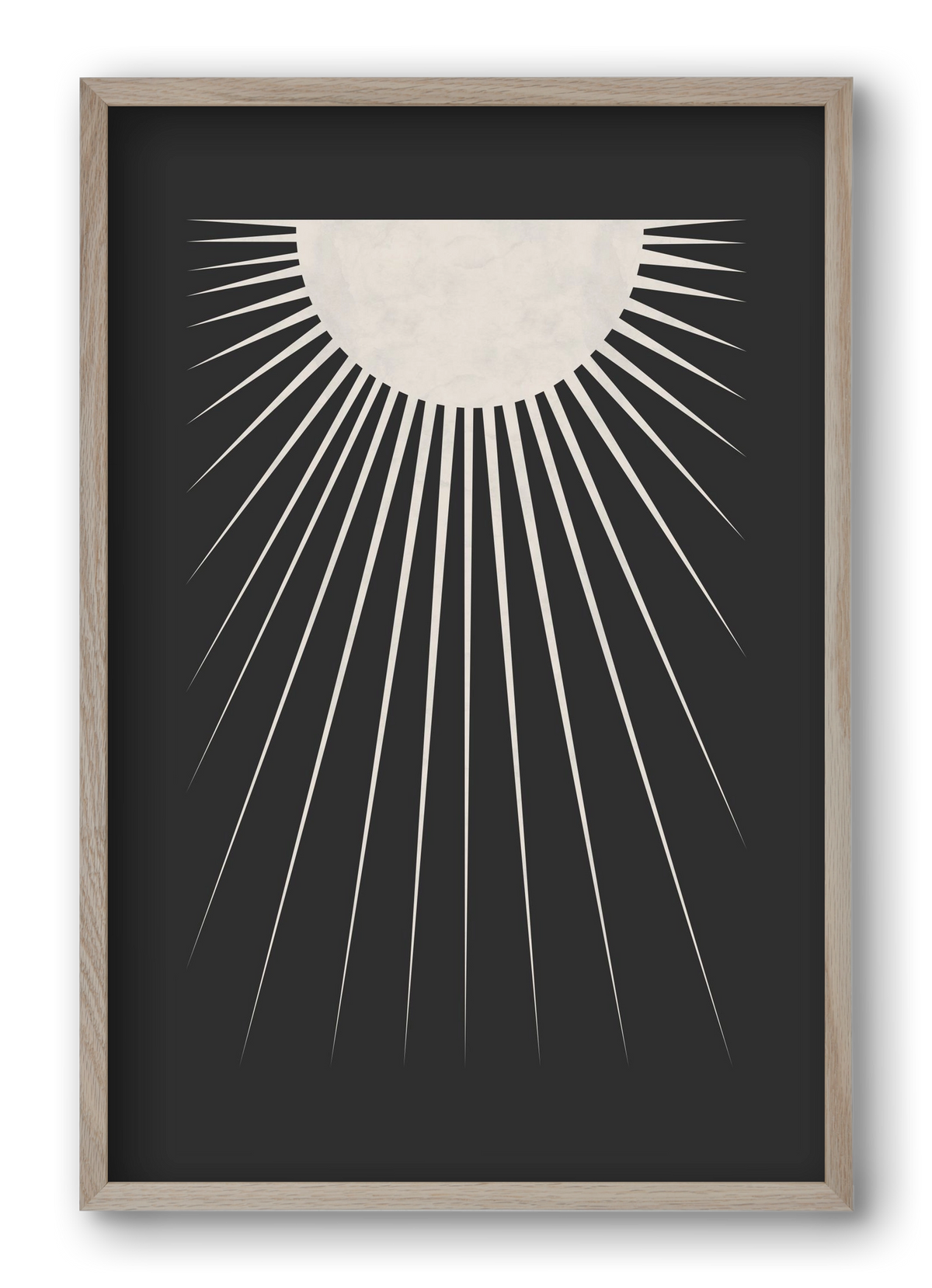 Minimal Moon, 40x60 cm (40x60 cm), Tölgy keret