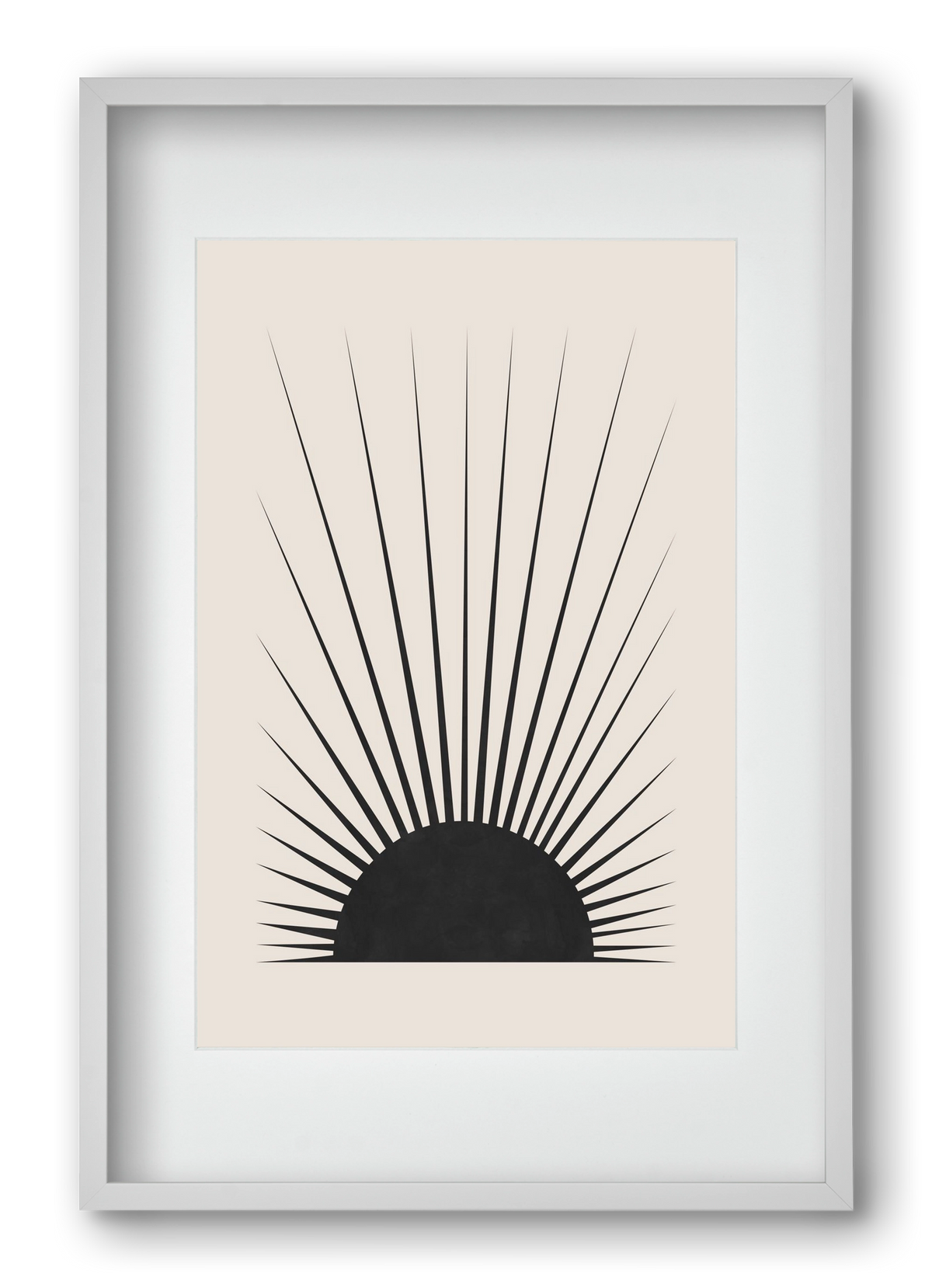 Minimal Sun, 40x60 cm (30x45 cm), Fehér keret, paszpartuval