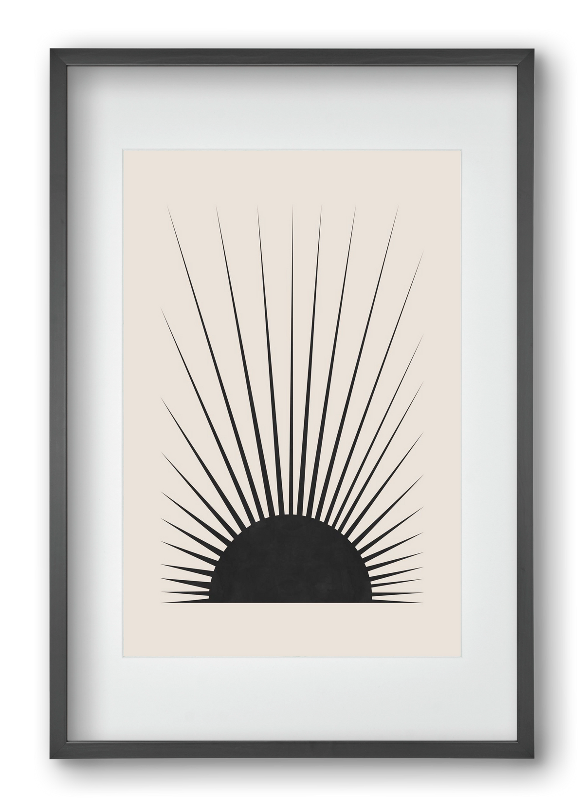 Minimal Sun, 40x60 cm (30x45 cm), Fekete keret, paszpartuval