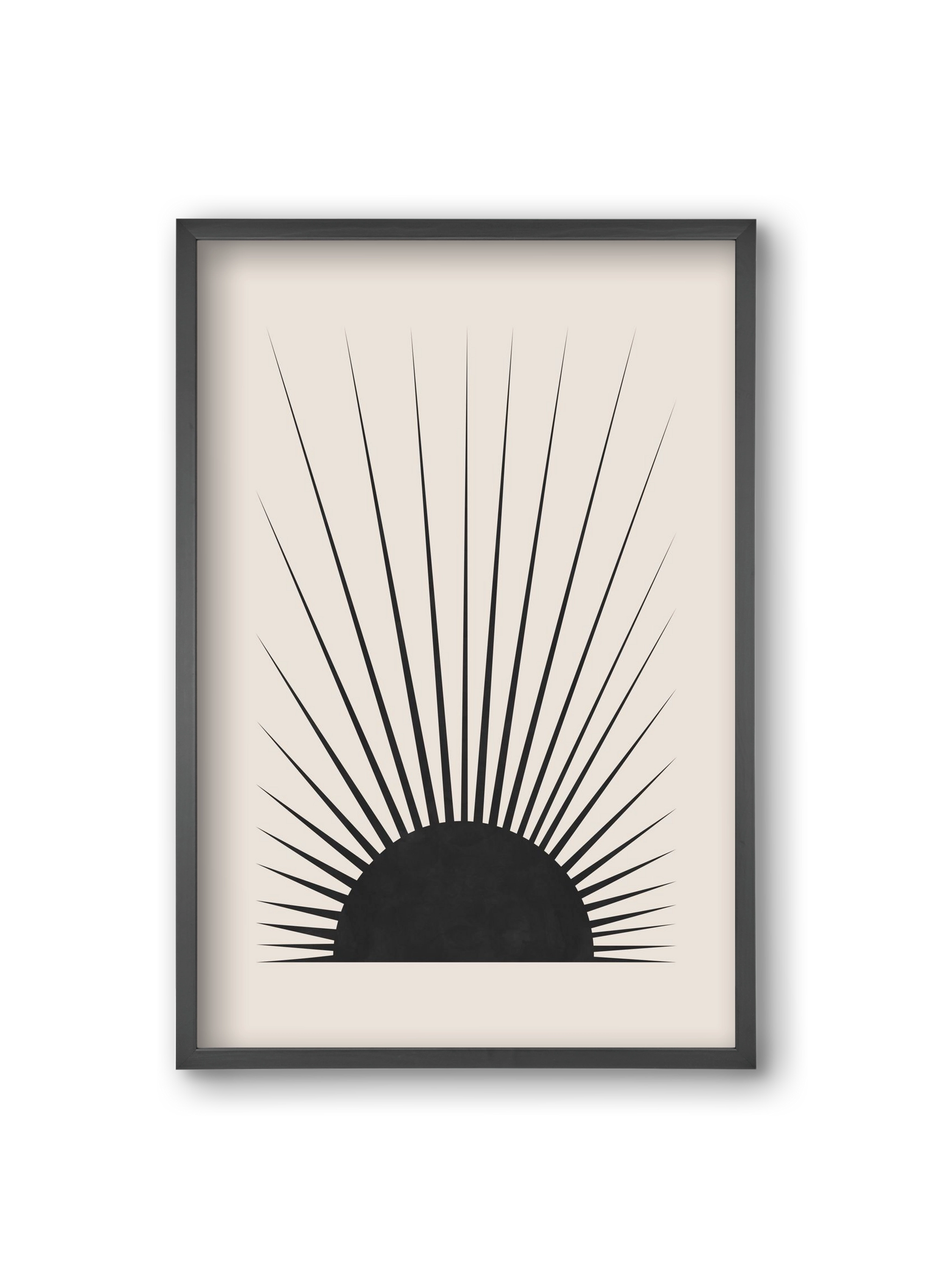 Minimal Sun, 20x30 cm (20x30 cm), Fekete keret