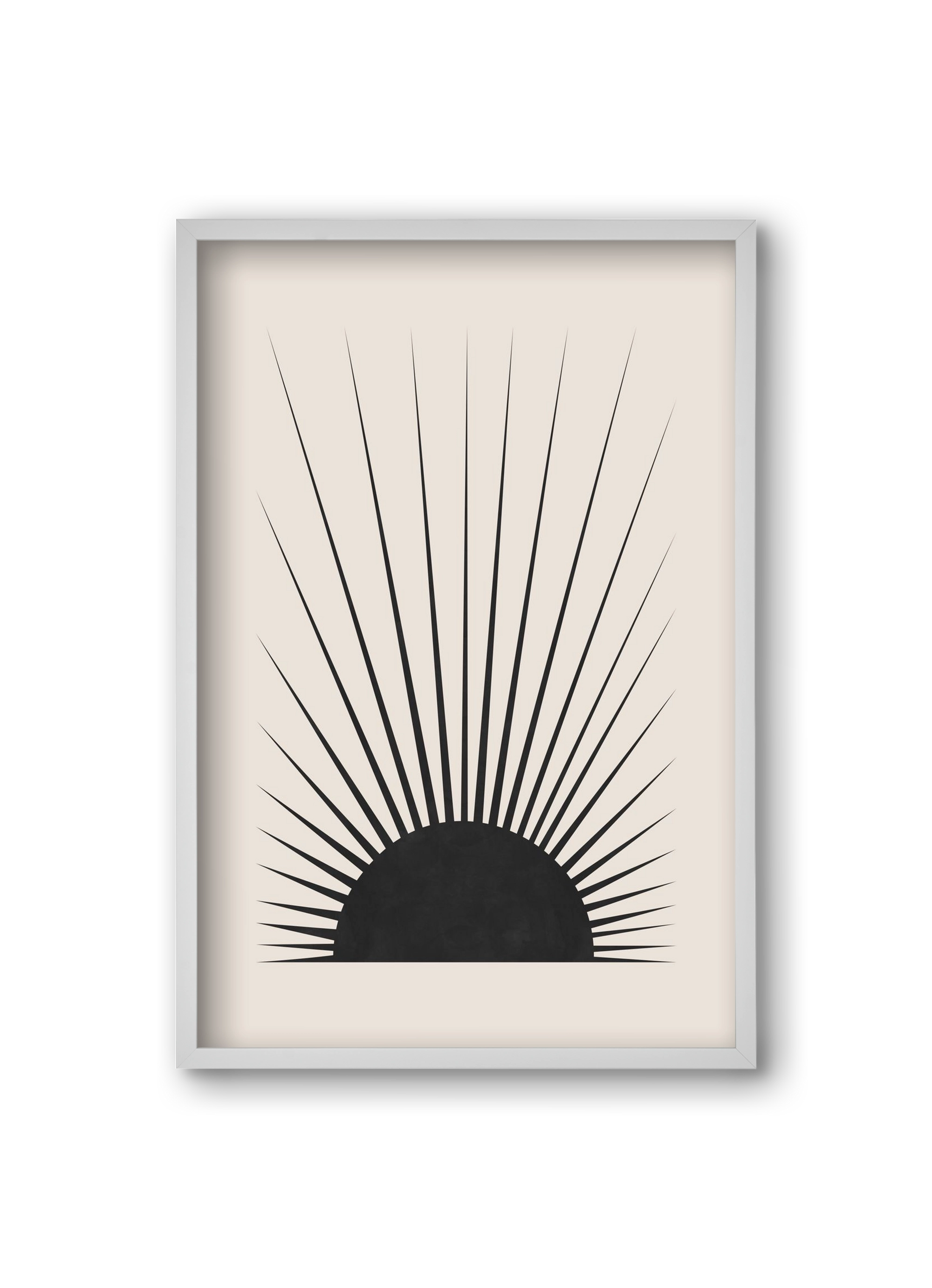 Minimal Sun, 20x30 cm (20x30 cm), Fehér keret