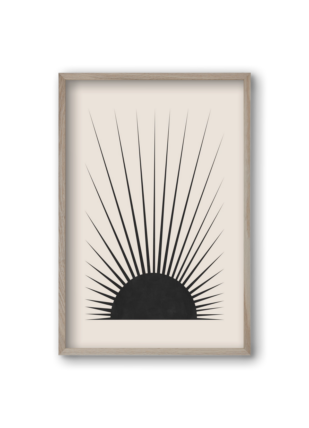 Minimal Sun, 20x30 cm (20x30 cm), Tölgy keret