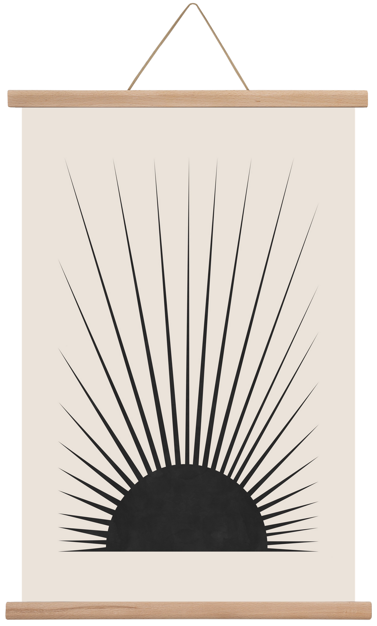 Minimal Sun, 40x60 cm (40x60 cm), Tölgy akasztó