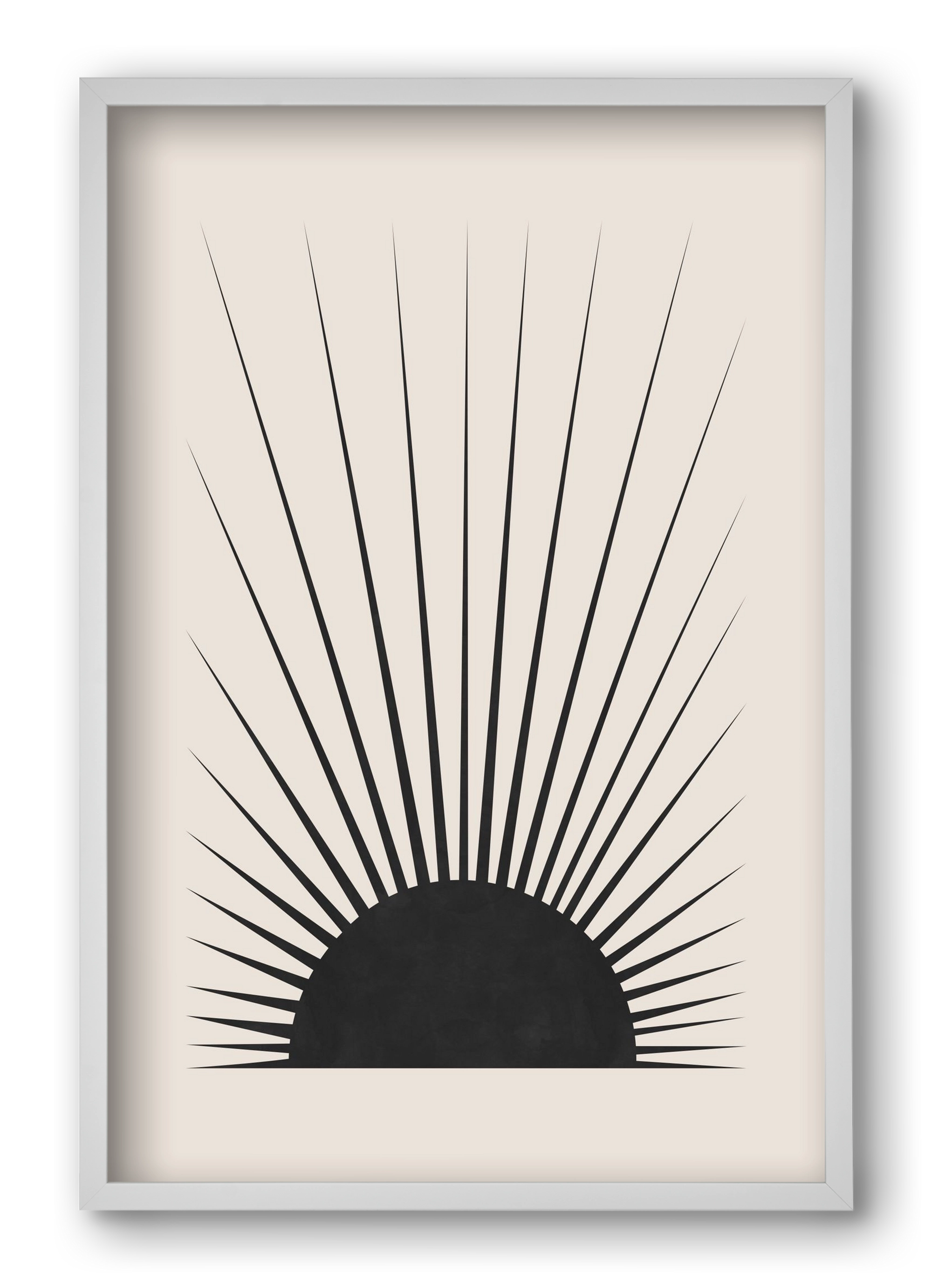 Minimal Sun, 40x60 cm (40x60 cm), Fehér keret