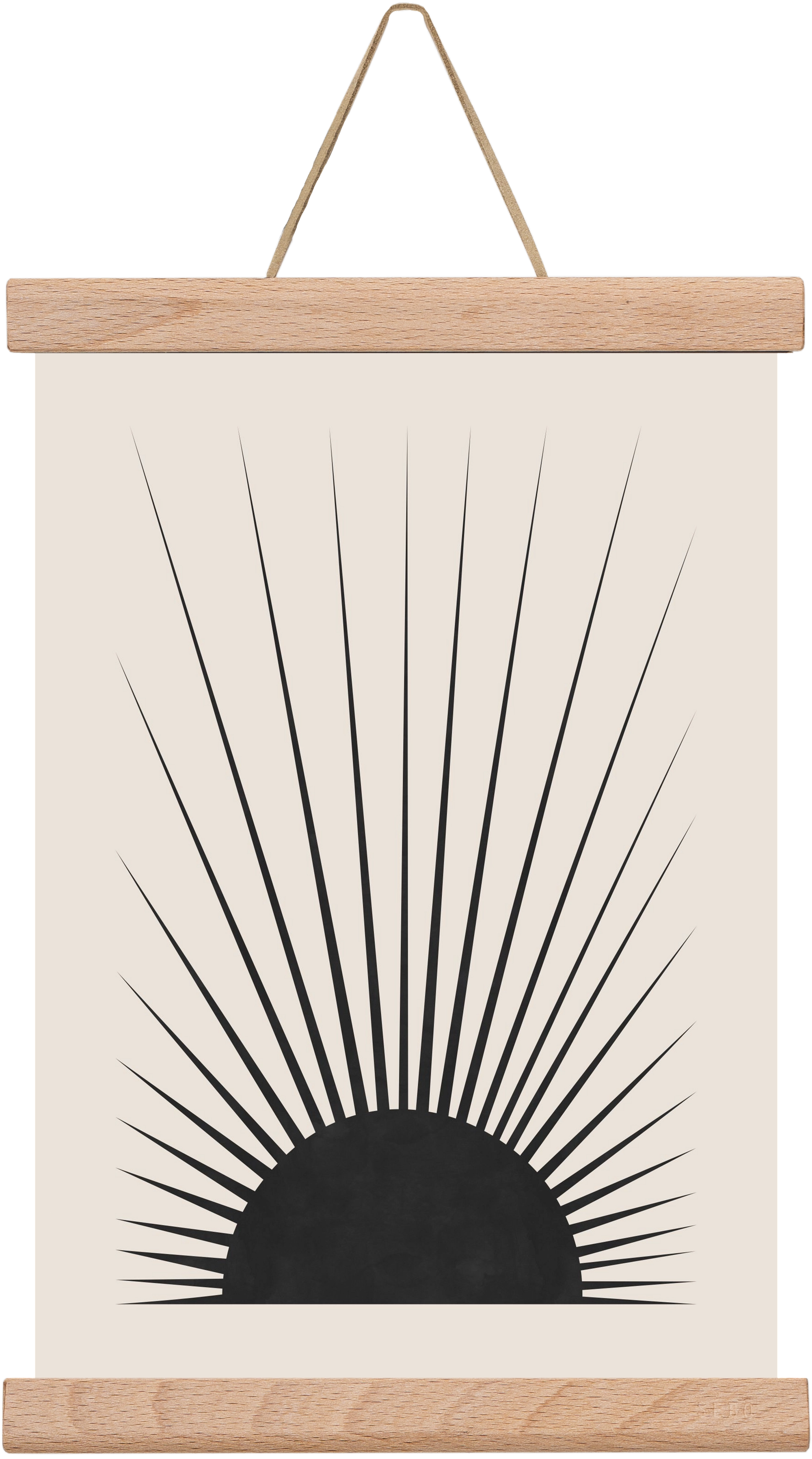 Minimal Sun, 20x30 cm (20x30 cm), Tölgy akasztó