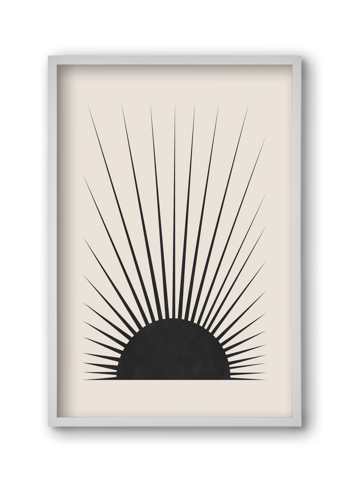 Minimal Sun, 30x45 cm (30x45 cm), Fehér keret