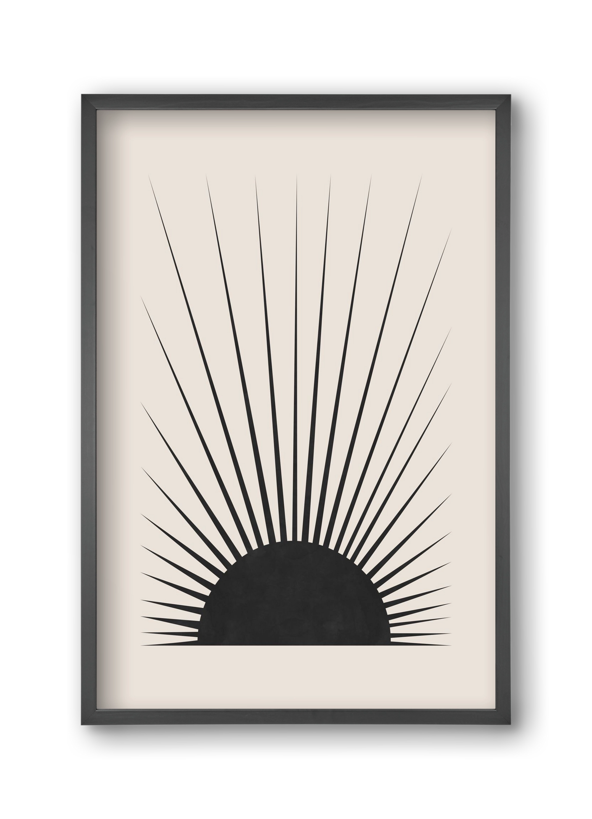 Minimal Sun, 30x45 cm (30x45 cm), Fekete keret
