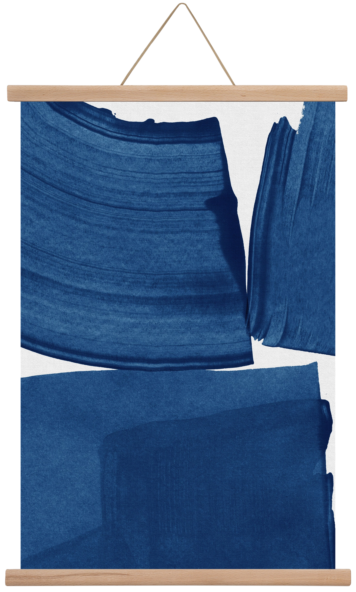 Modern Painting Blue I, 40x60 cm (40x60 cm), Tölgy akasztó