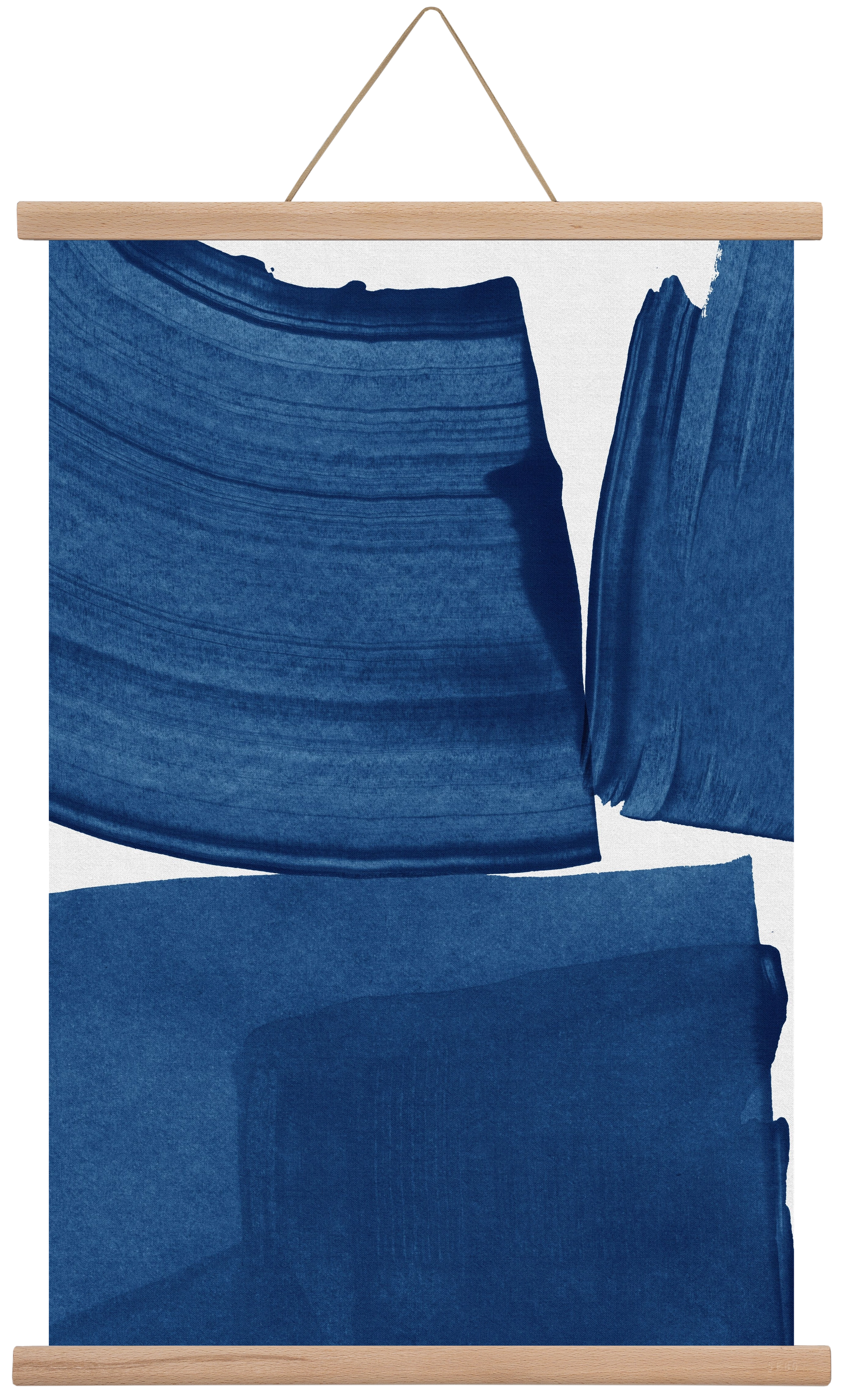 Modern Painting Blue I, 40x60 cm (40x60 cm), Tölgy akasztó