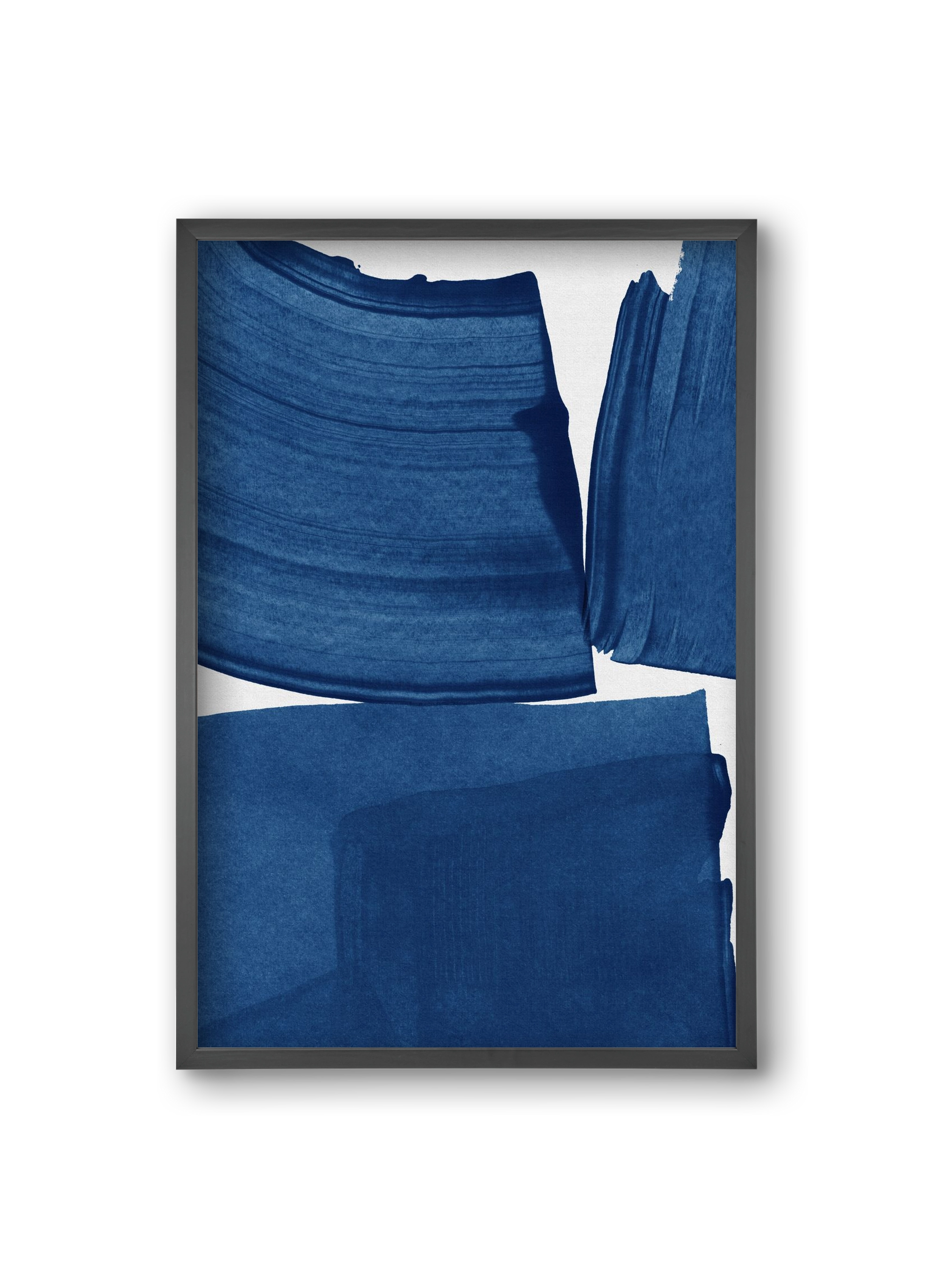 Modern Painting Blue I, 20x30 cm (20x30 cm), Fekete keret