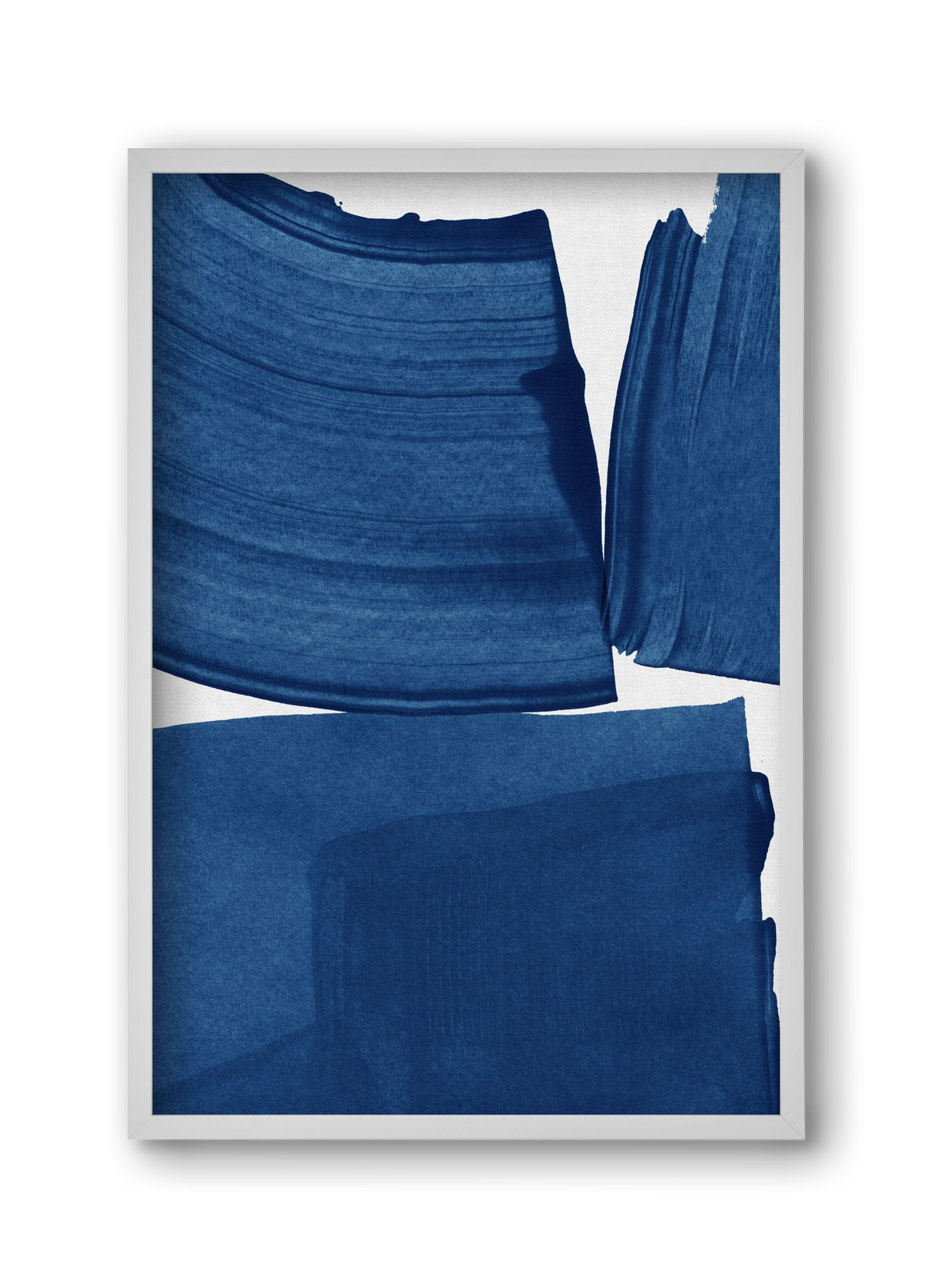 Modern Painting Blue I, 30x45 cm (30x45 cm), Fehér keret