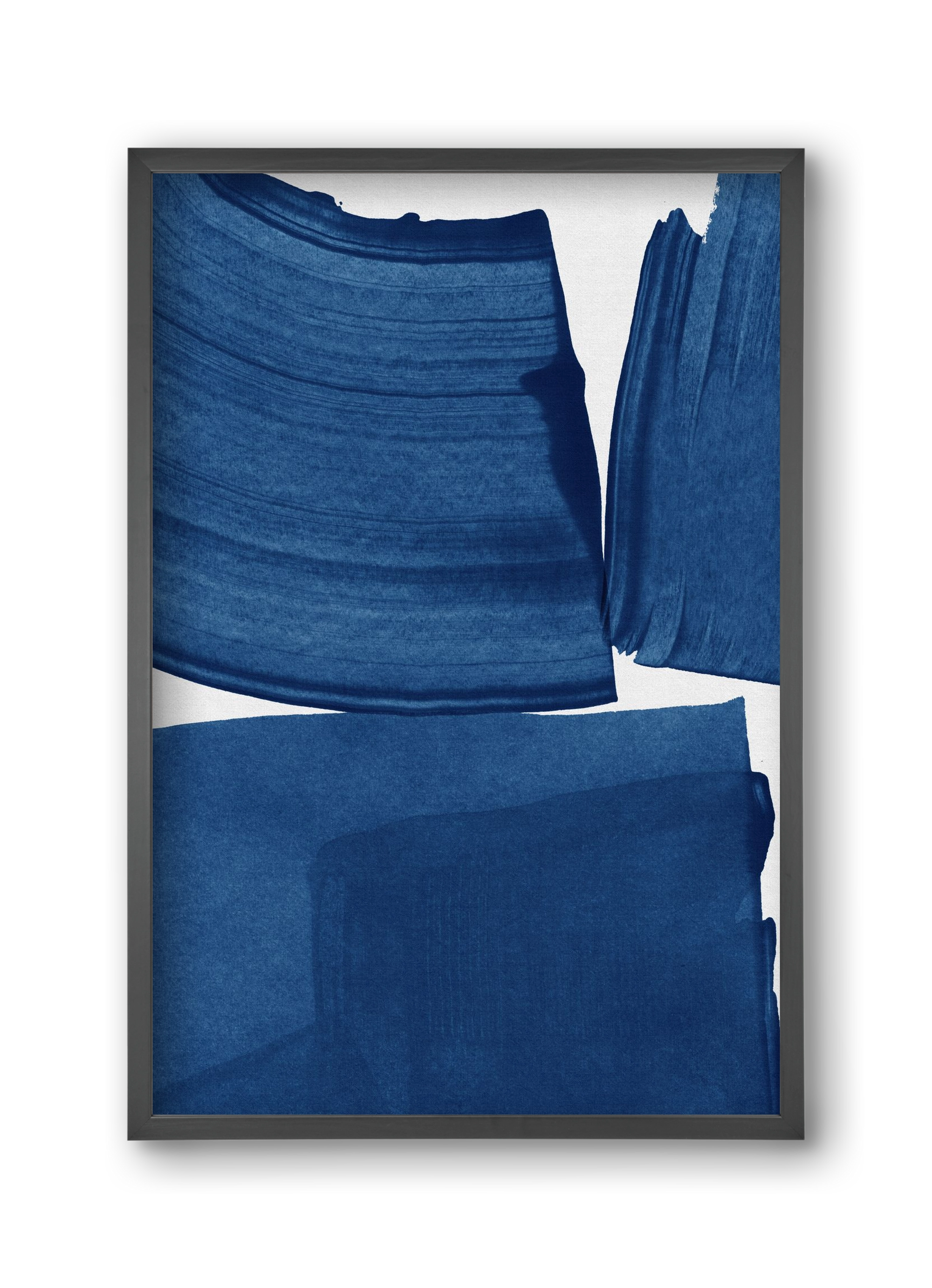 Modern Painting Blue I, 30x45 cm (30x45 cm), Fekete keret