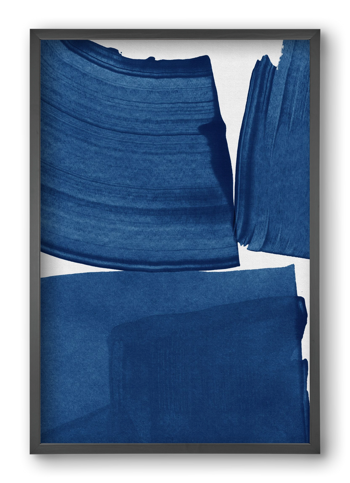 Modern Painting Blue I, 40x60 cm (40x60 cm), Fekete keret