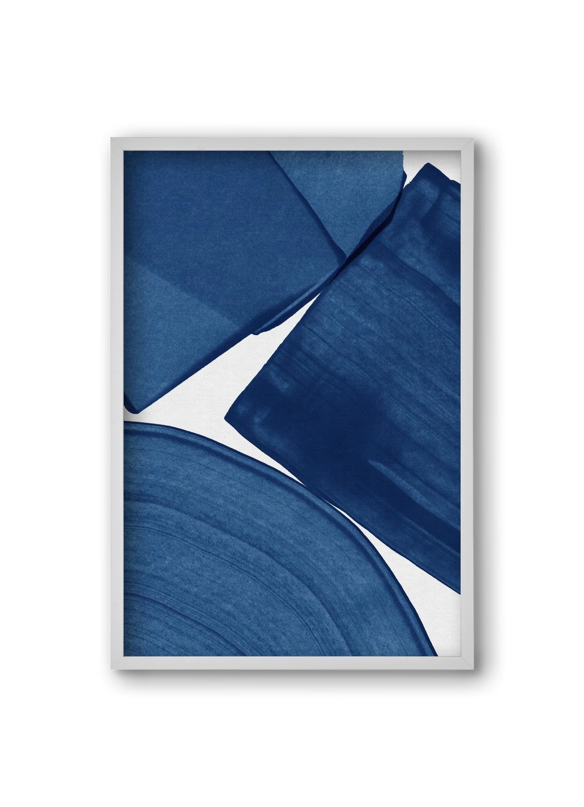 Modern Painting Blue II, 20x30 cm (20x30 cm), Fehér keret