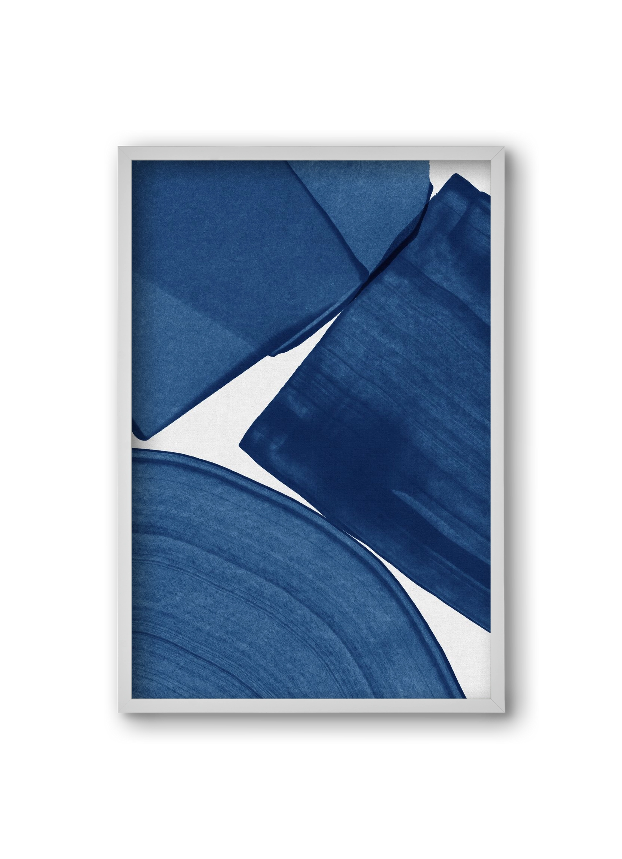 Modern Painting Blue II, 20x30 cm (20x30 cm), Fehér keret