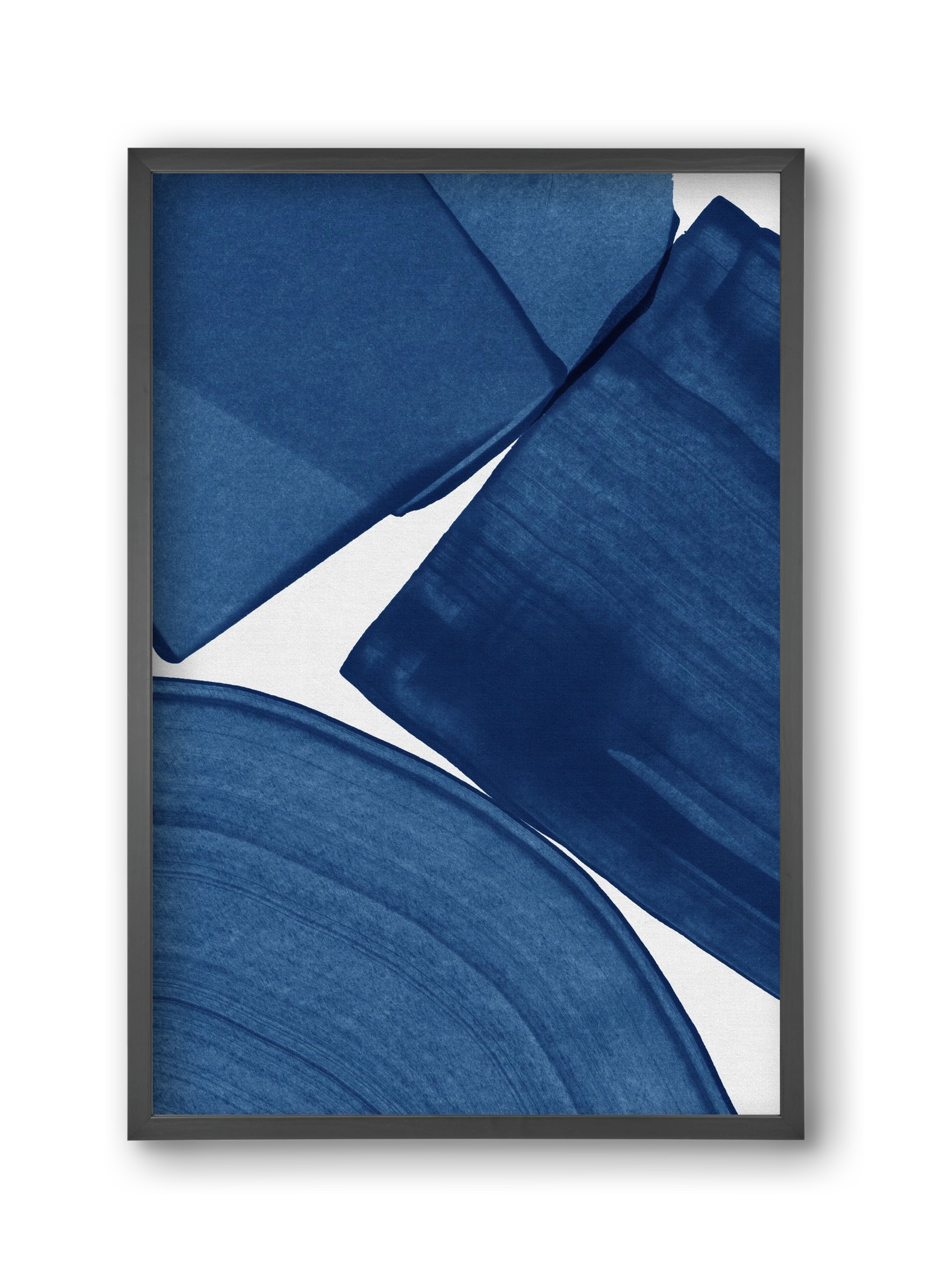 Modern Painting Blue II, 30x45 cm (30x45 cm), Fekete keret