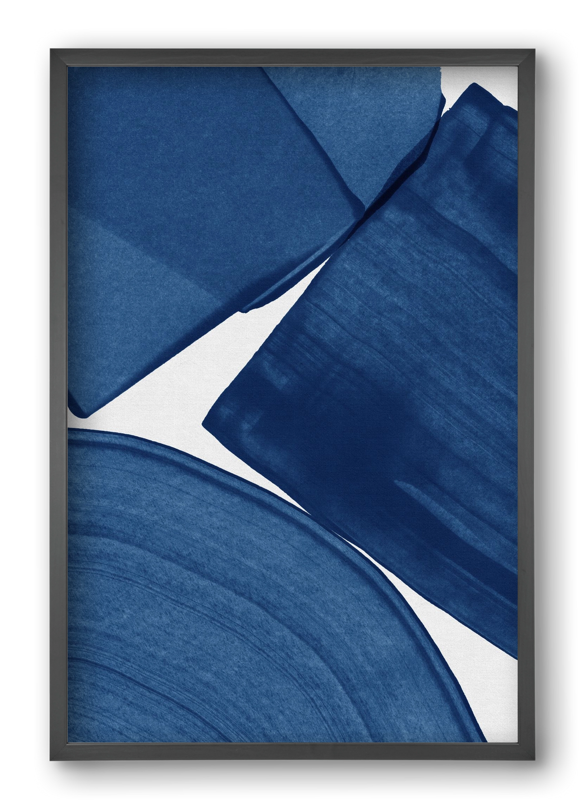 Modern Painting Blue II, 40x60 cm (40x60 cm), Fekete keret