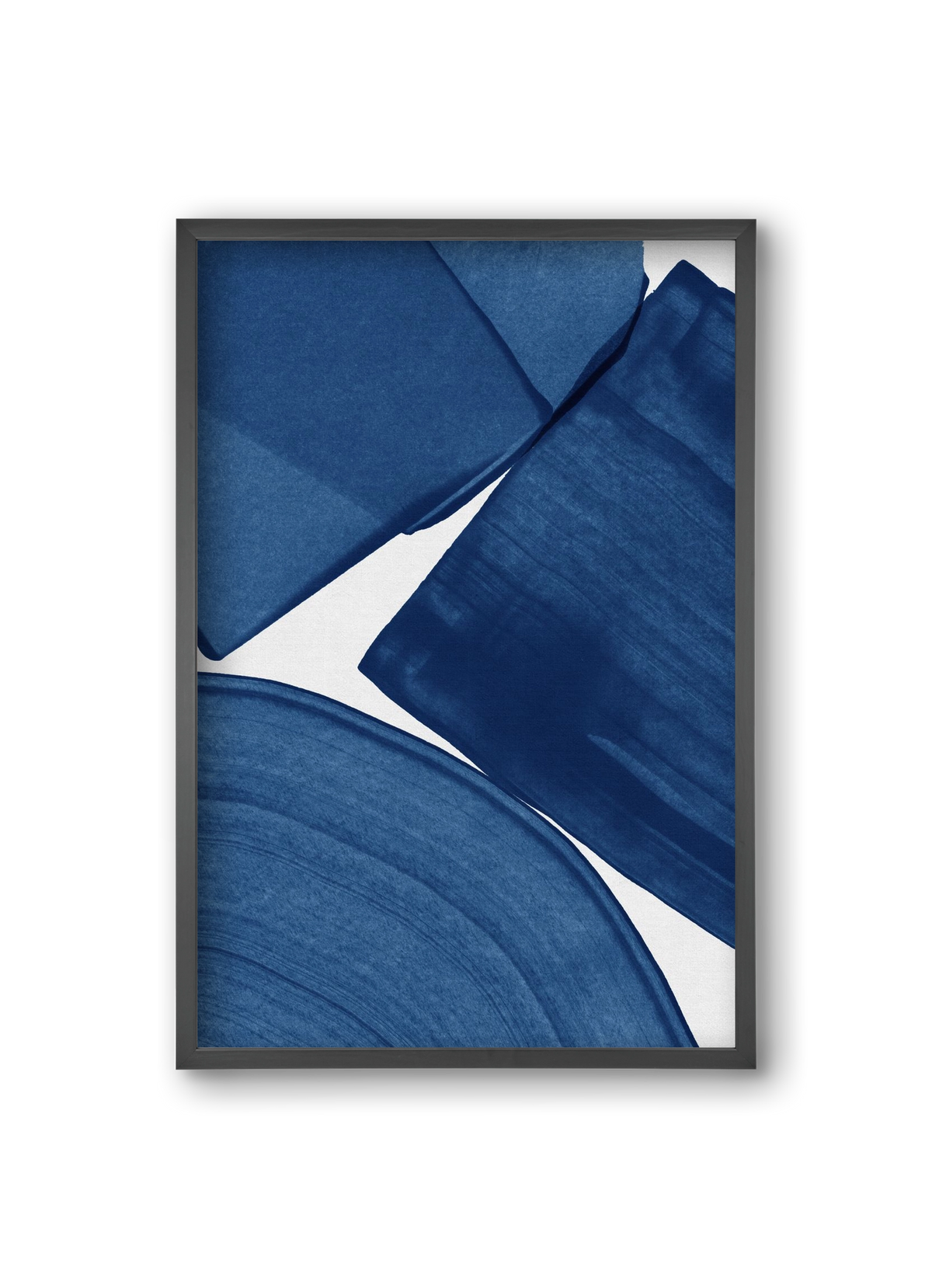 Modern Painting Blue II, 20x30 cm (20x30 cm), Fekete keret