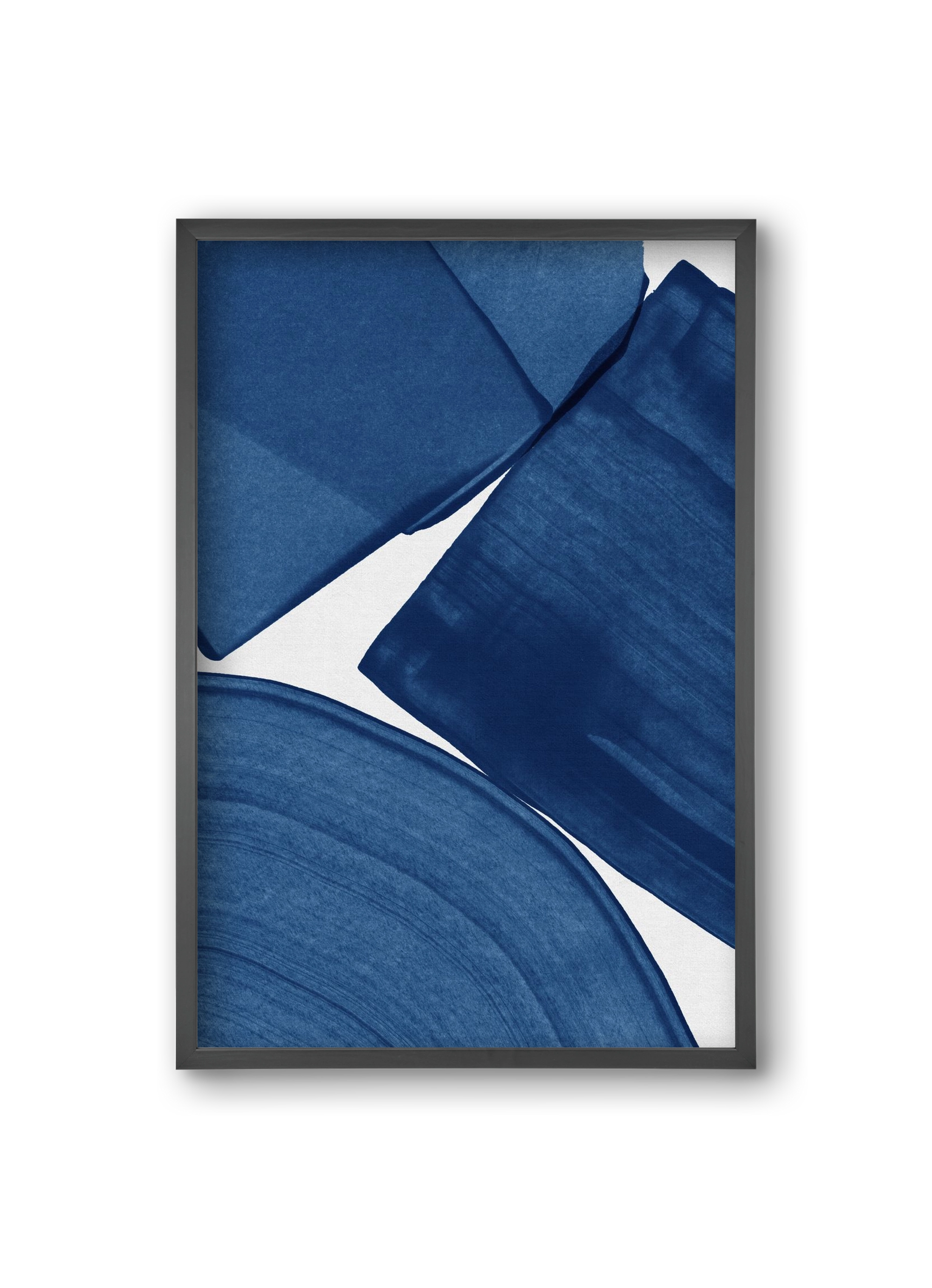 Modern Painting Blue II, 20x30 cm (20x30 cm), Fekete keret