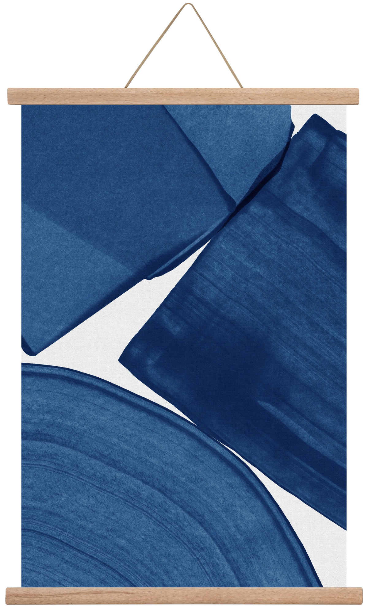 Modern Painting Blue II, 40x60 cm (40x60 cm), Tölgy akasztó