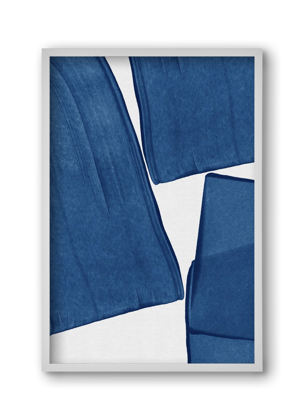 Modern Painting Blue III, 30x45 cm (30x45 cm), Fehér keret