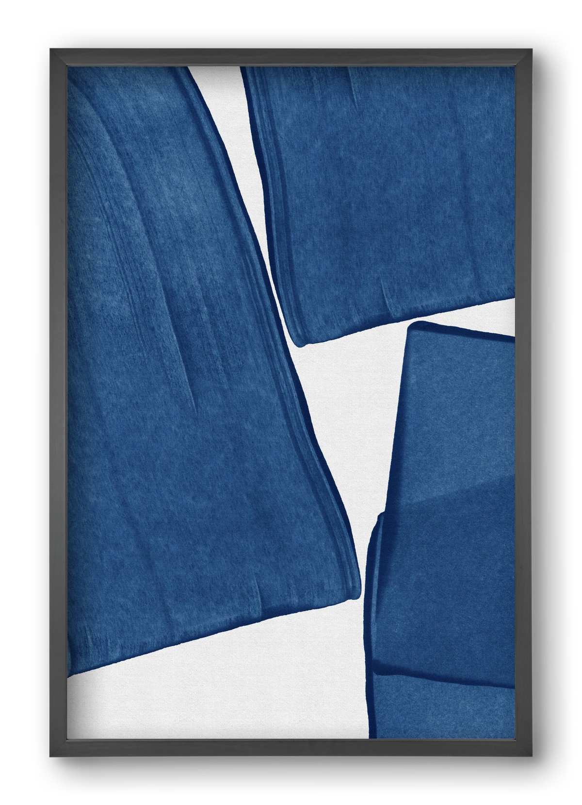 Modern Painting Blue III, 40x60 cm (40x60 cm), Fekete keret