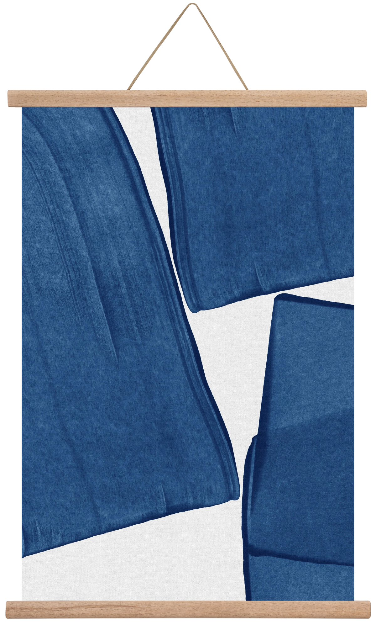 Modern Painting Blue III, 40x60 cm (40x60 cm), Tölgy akasztó